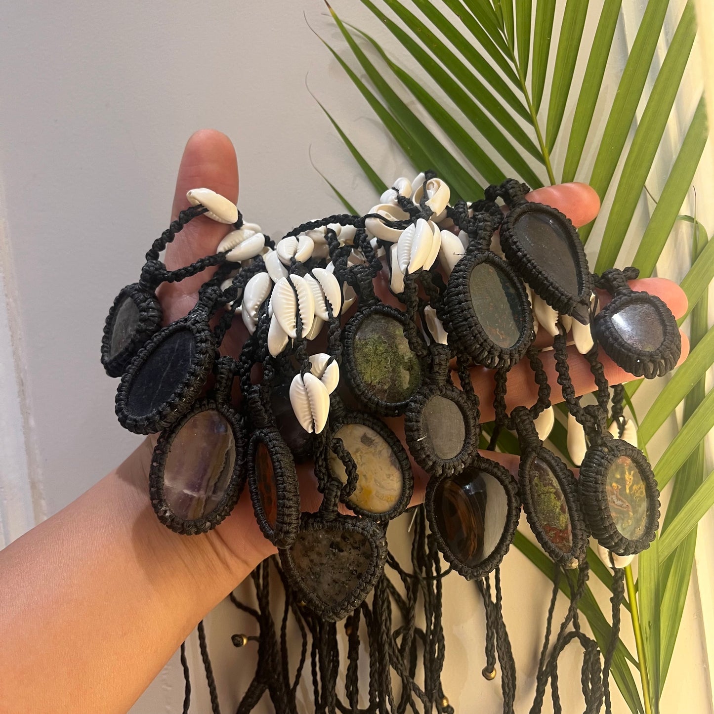 Bohemian Gemstone shell Necklace