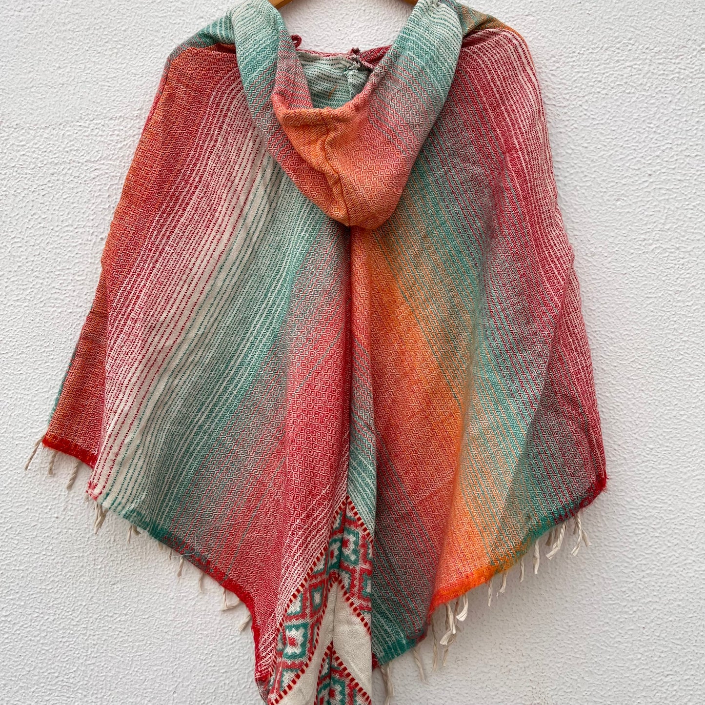 Pahadi Printed Poncho With Hood