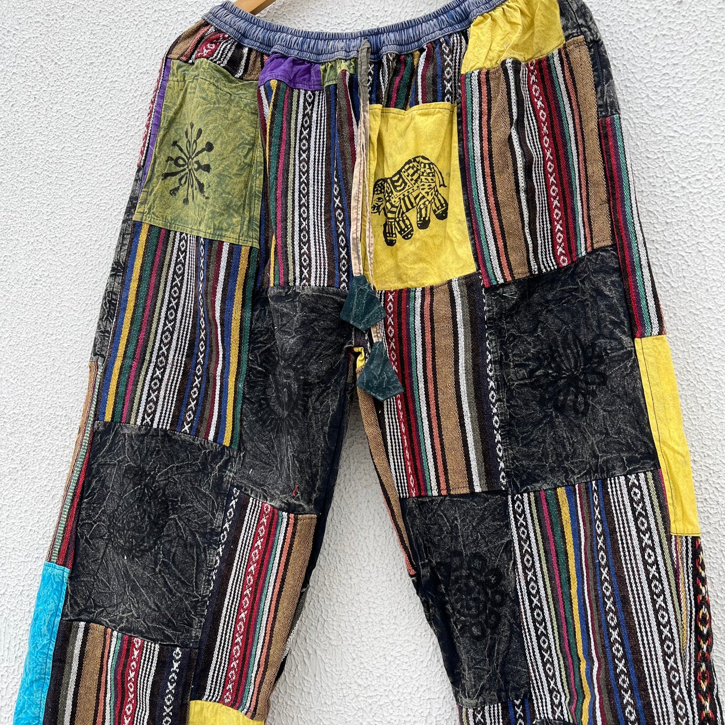 Himalayan Patchwork Pants-Mix Colours