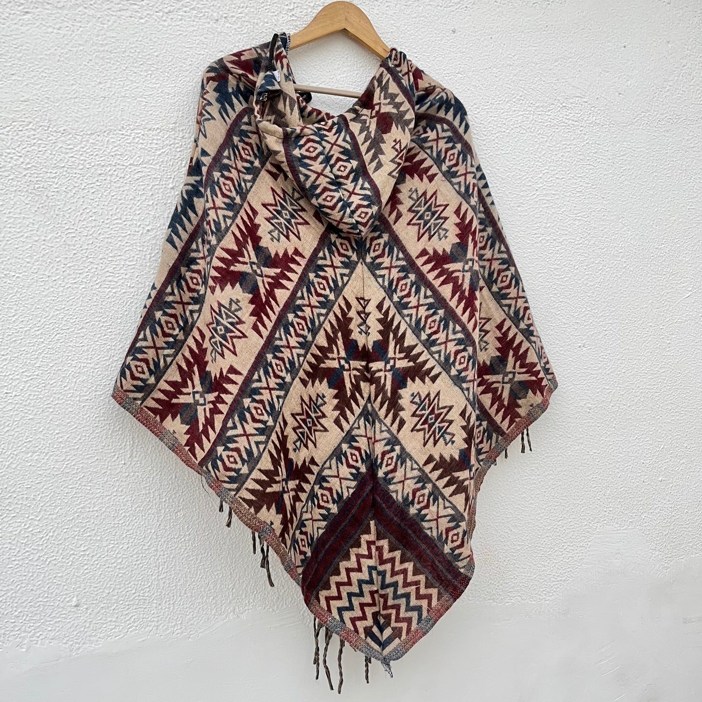 Pahadi Printed Poncho With Hood