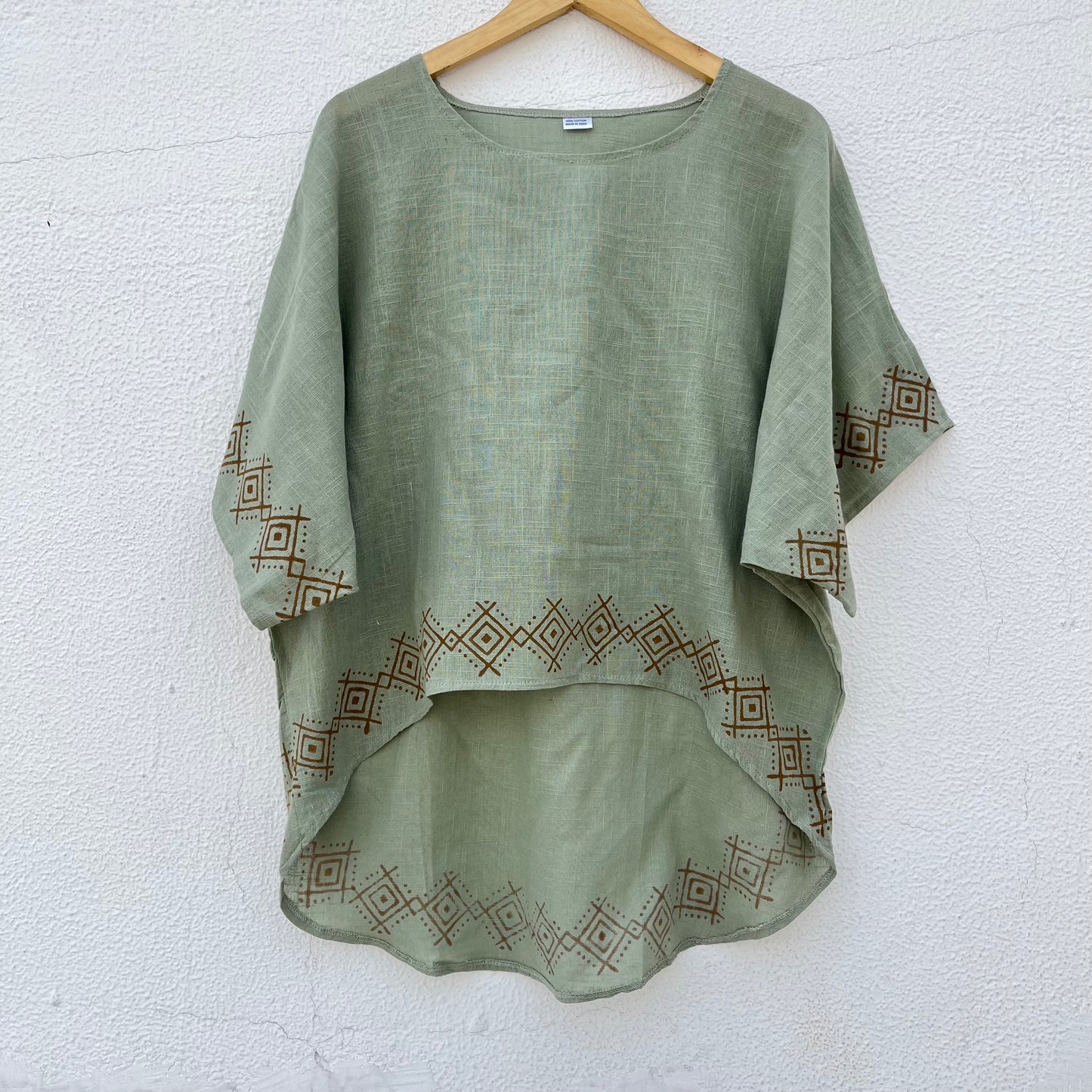 Aawara Cotton Top- Sage Green