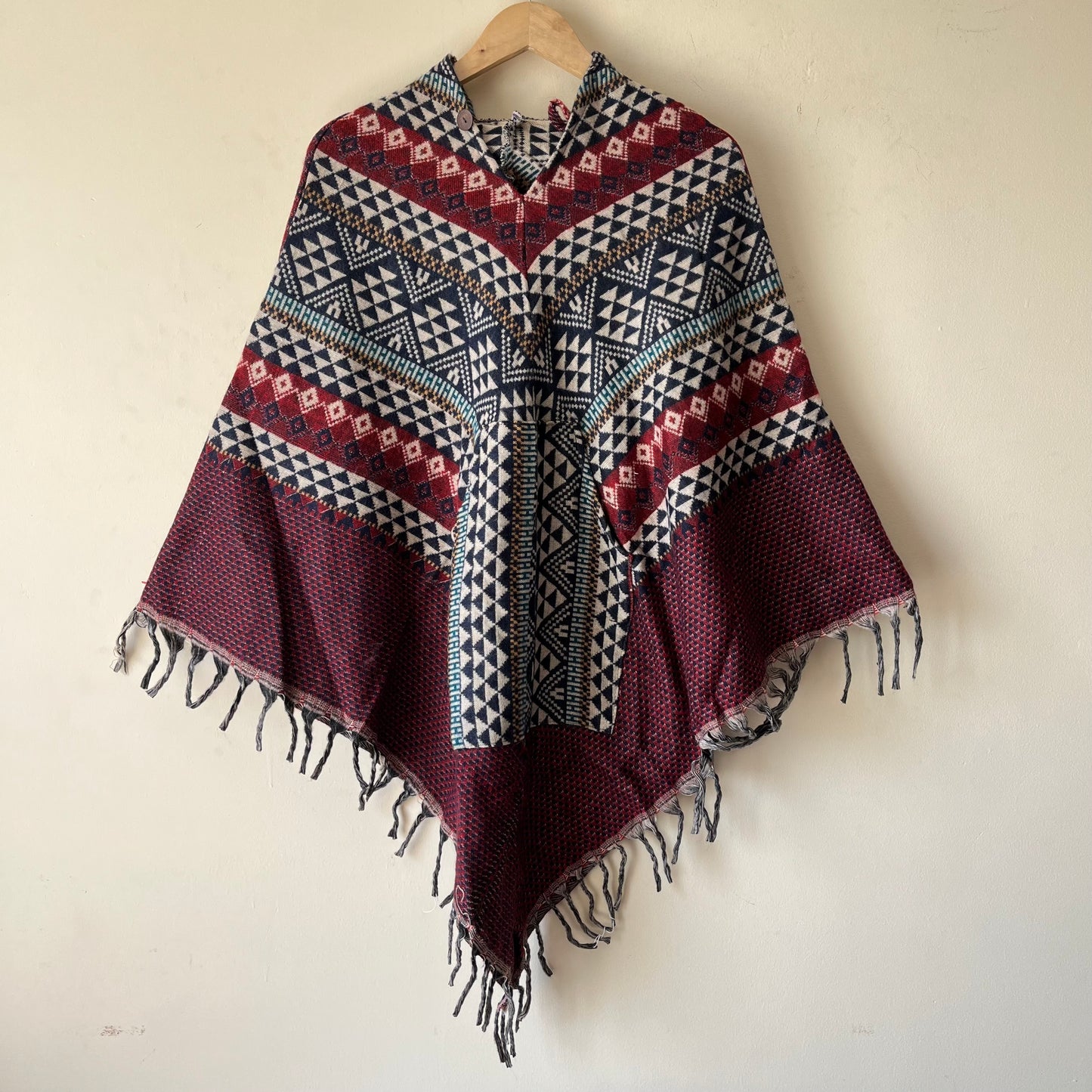 Pahadi Printed Poncho With Hood