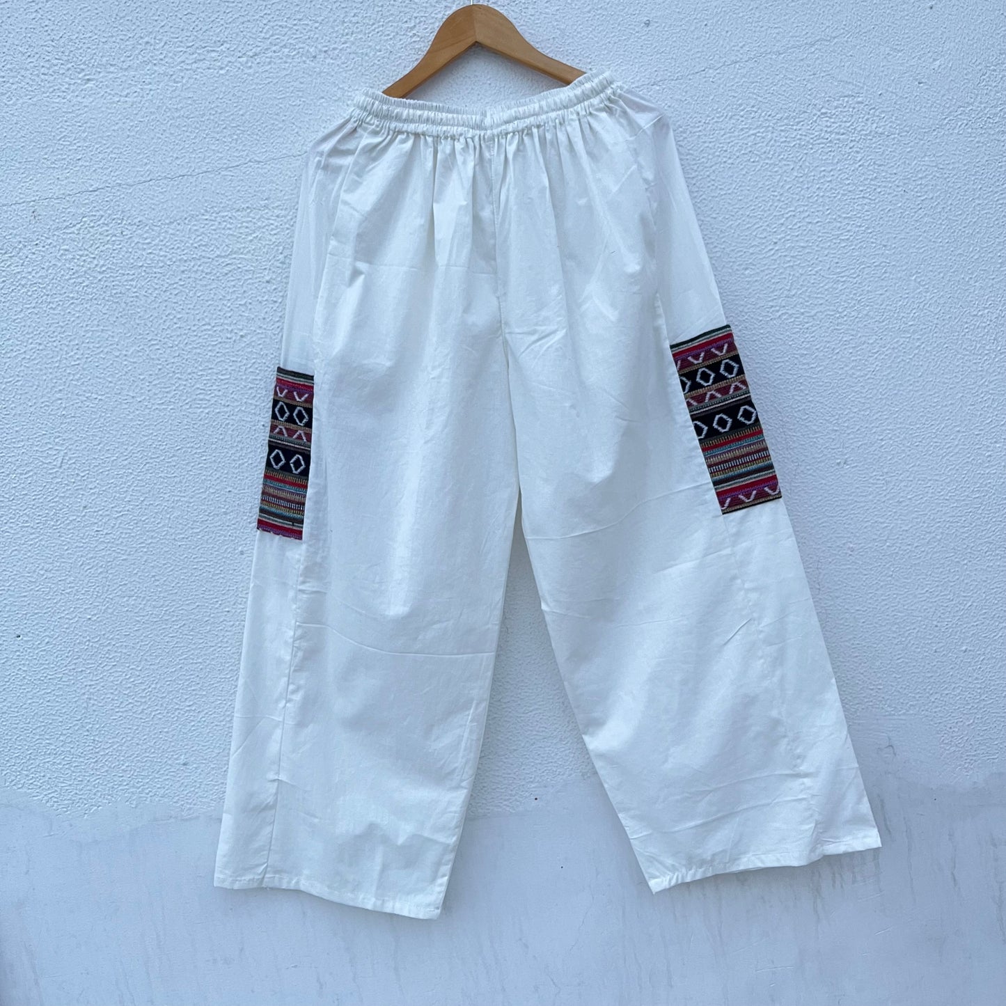 Pahadi Boho Pants - Cream