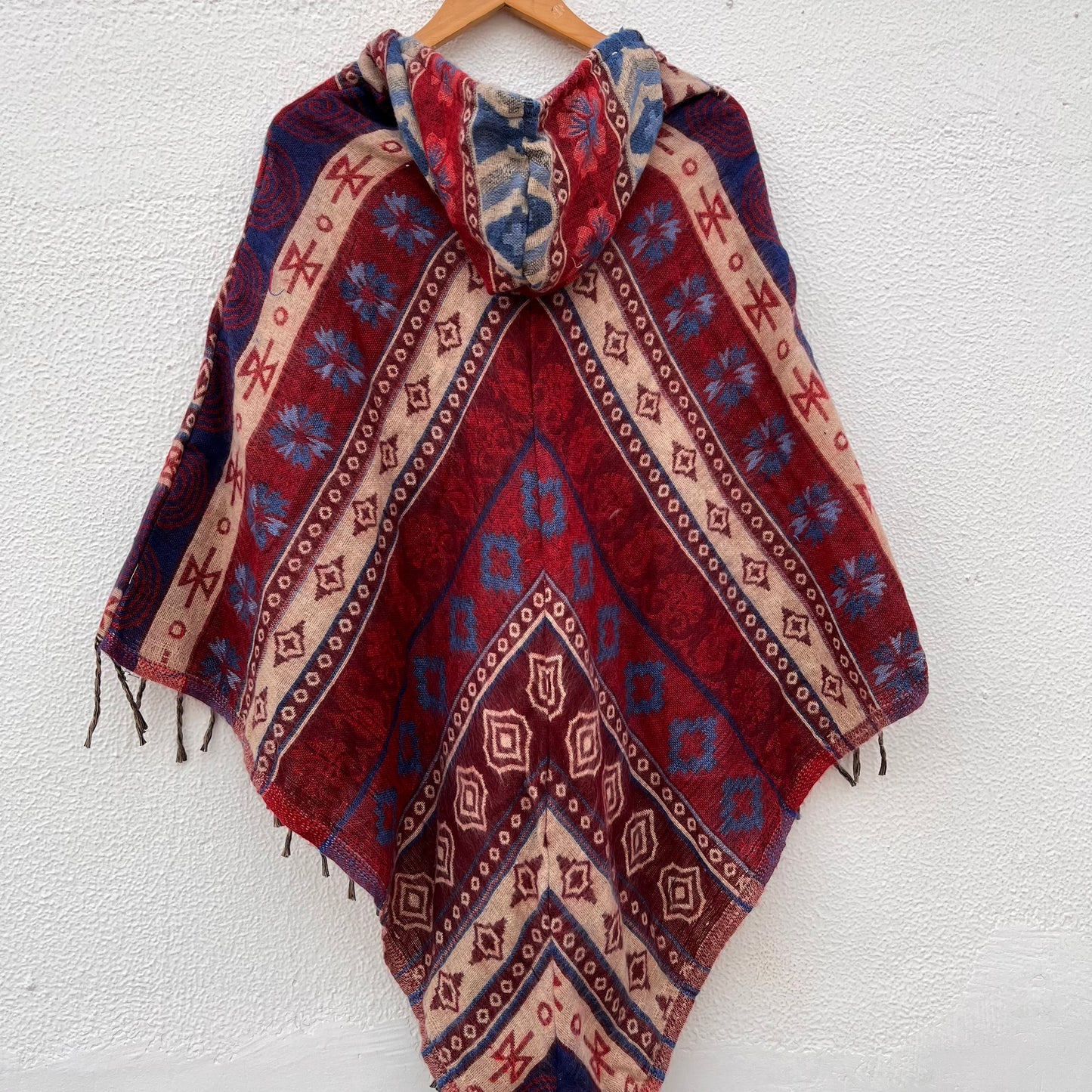 Pahadi Printed Poncho With Hood