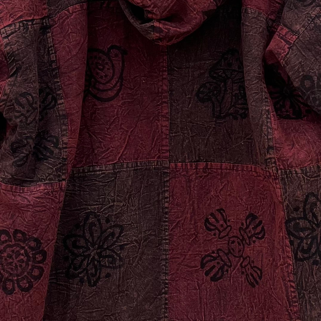 Pahadi Nepali Jacket - Vintage Wine