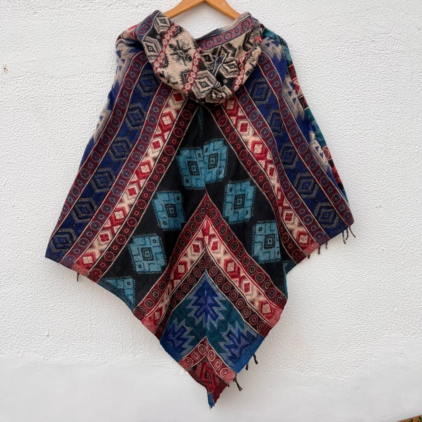 Pahadi Printed Poncho With Hood