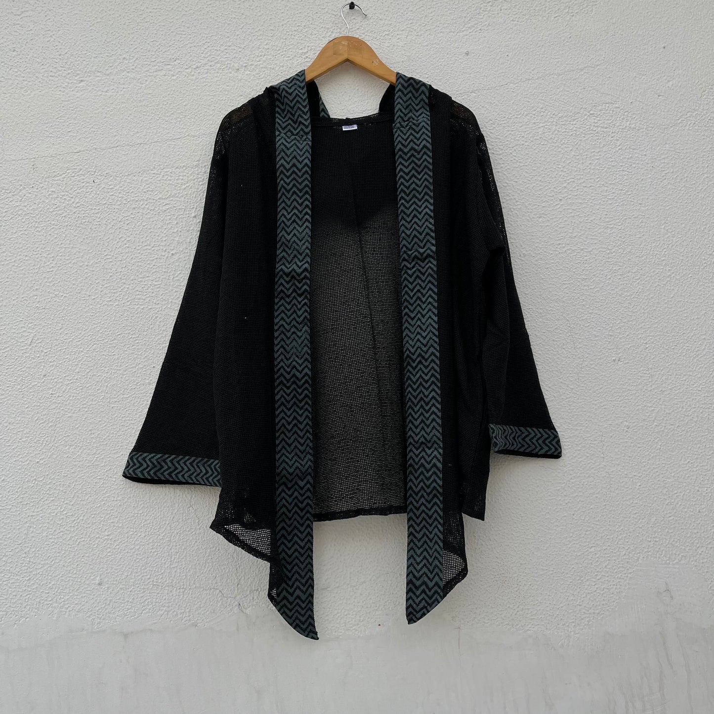 Kabira Cotton Shrug - Midnight Black