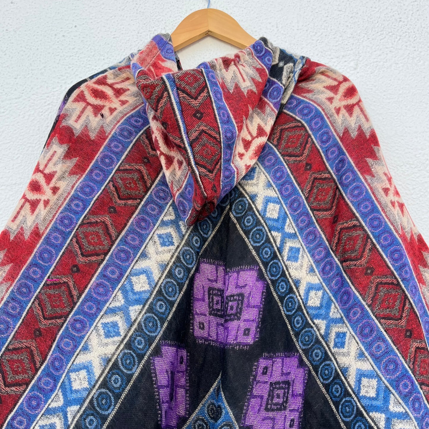 Pahadi Printed Poncho With Hood