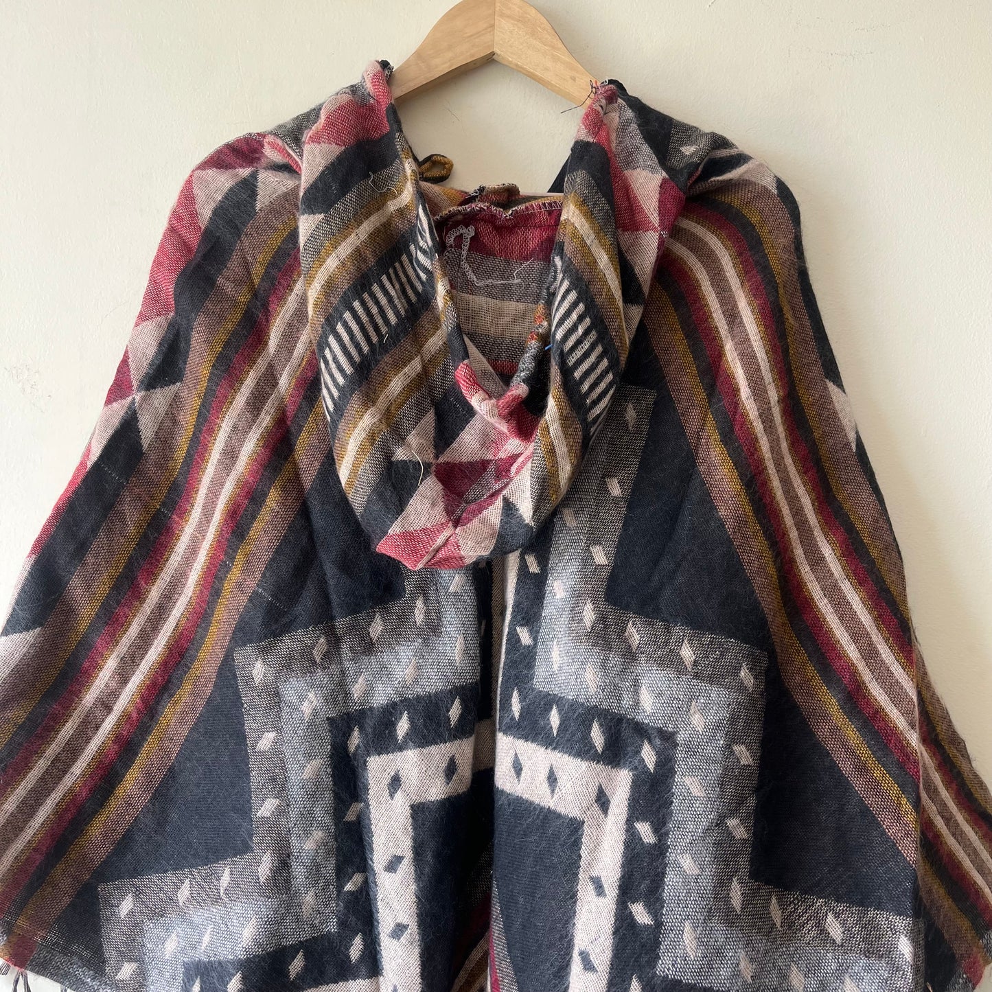 Pahadi Printed Poncho With Hood