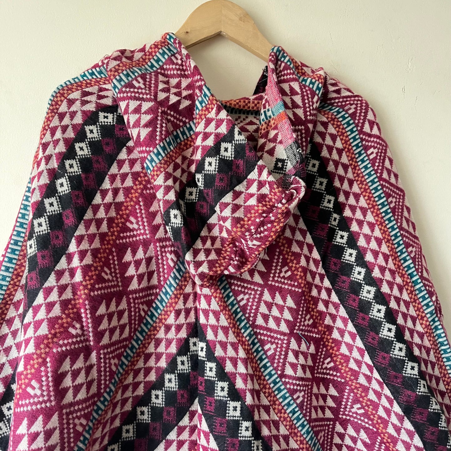 Pahadi Printed Poncho With Hood