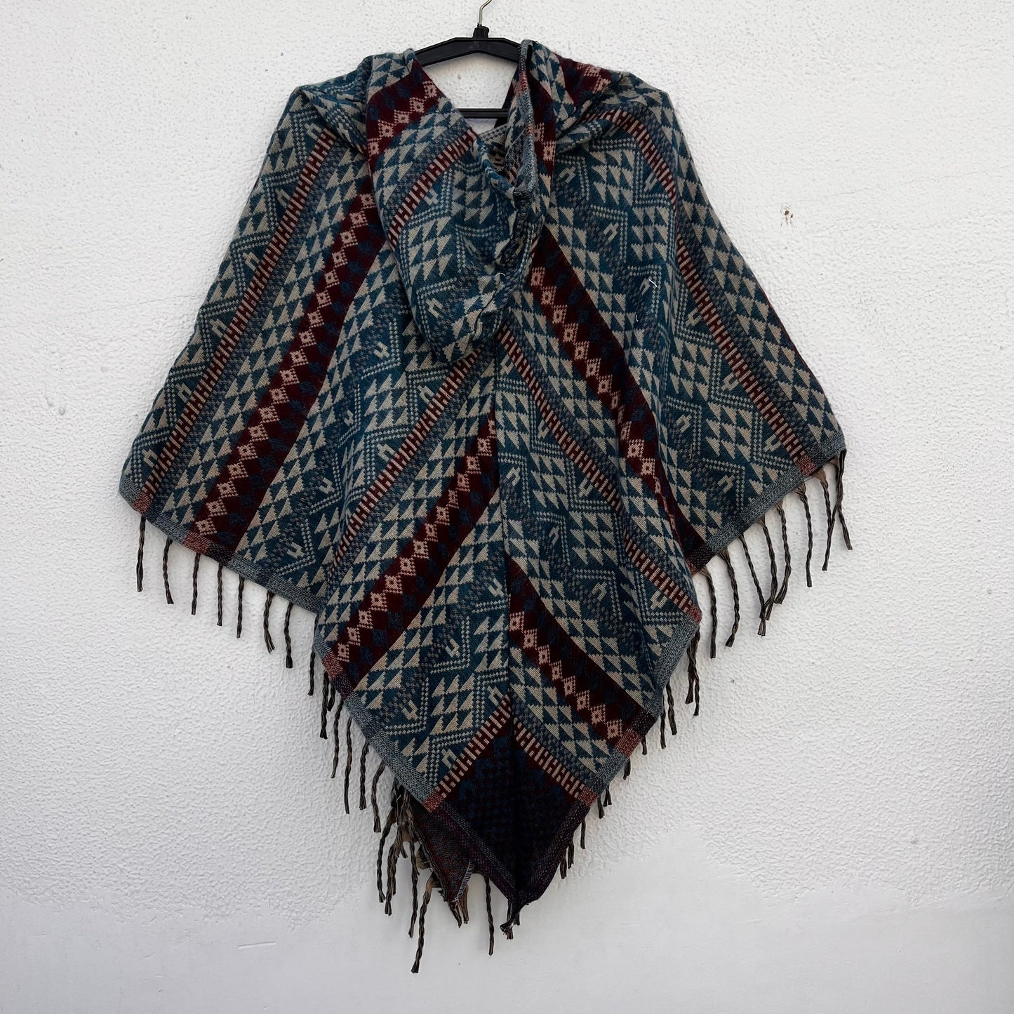 Pahadi Printed Poncho With Hood