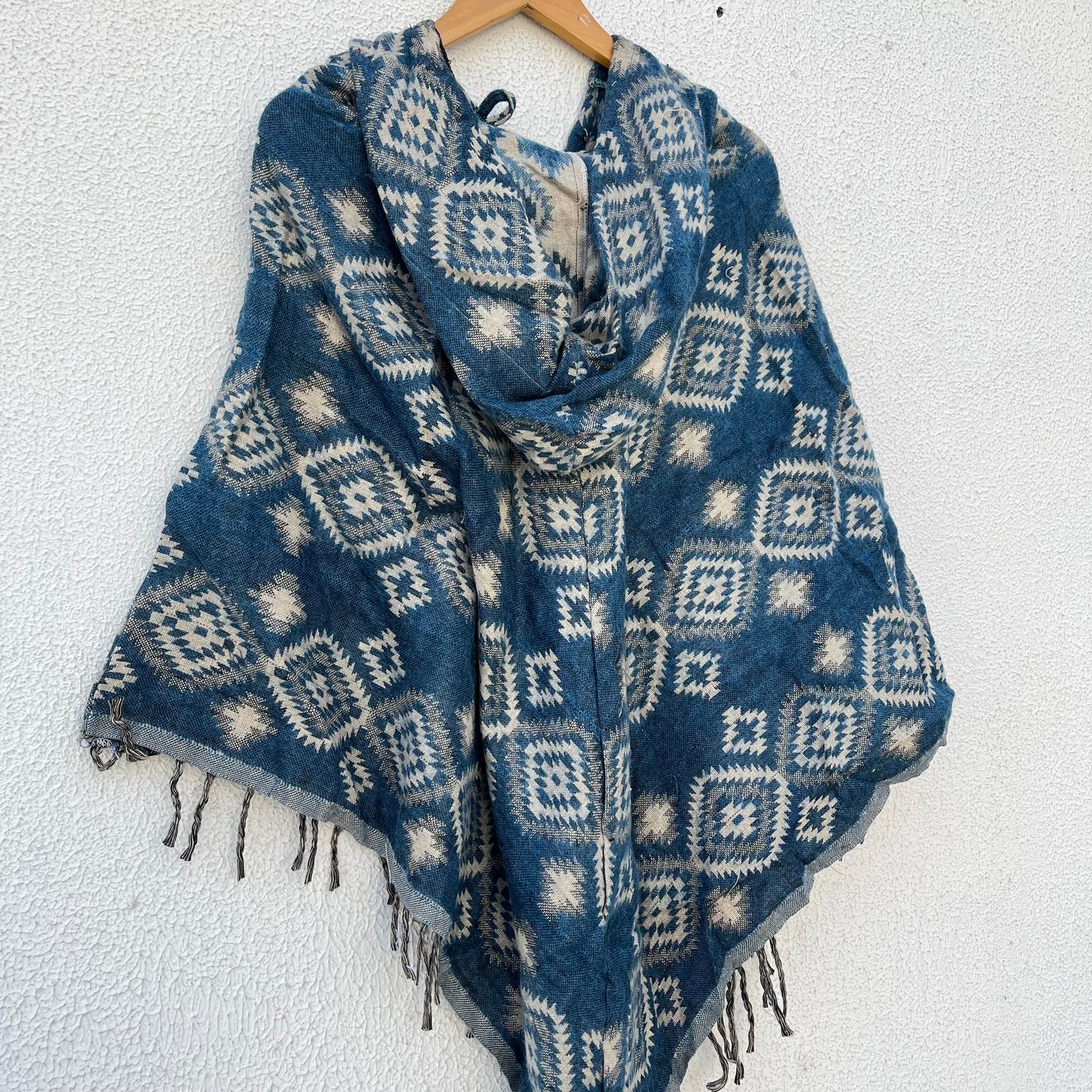 Pahadi Printed Poncho With Hood