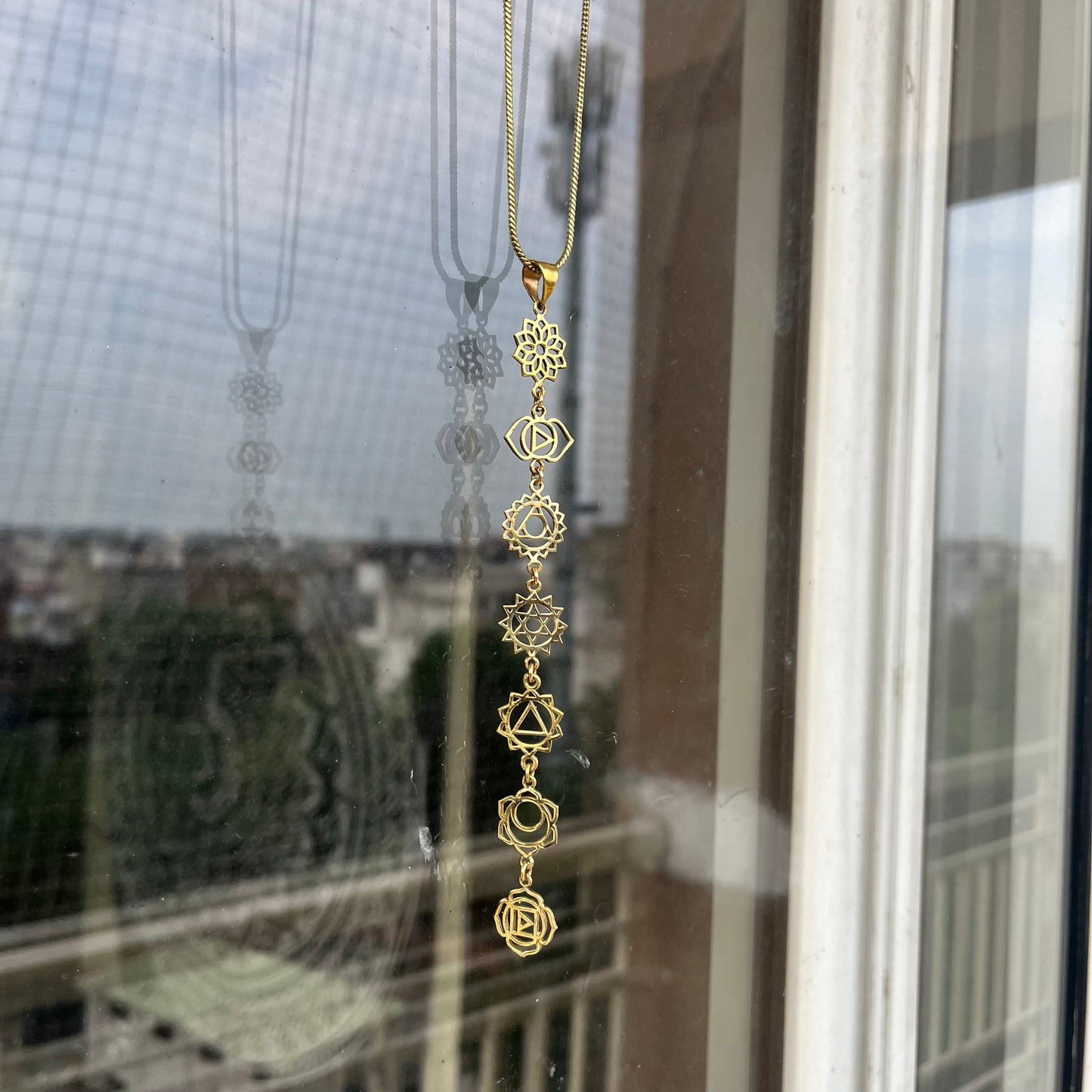 7 Chakra Pendant & Chain