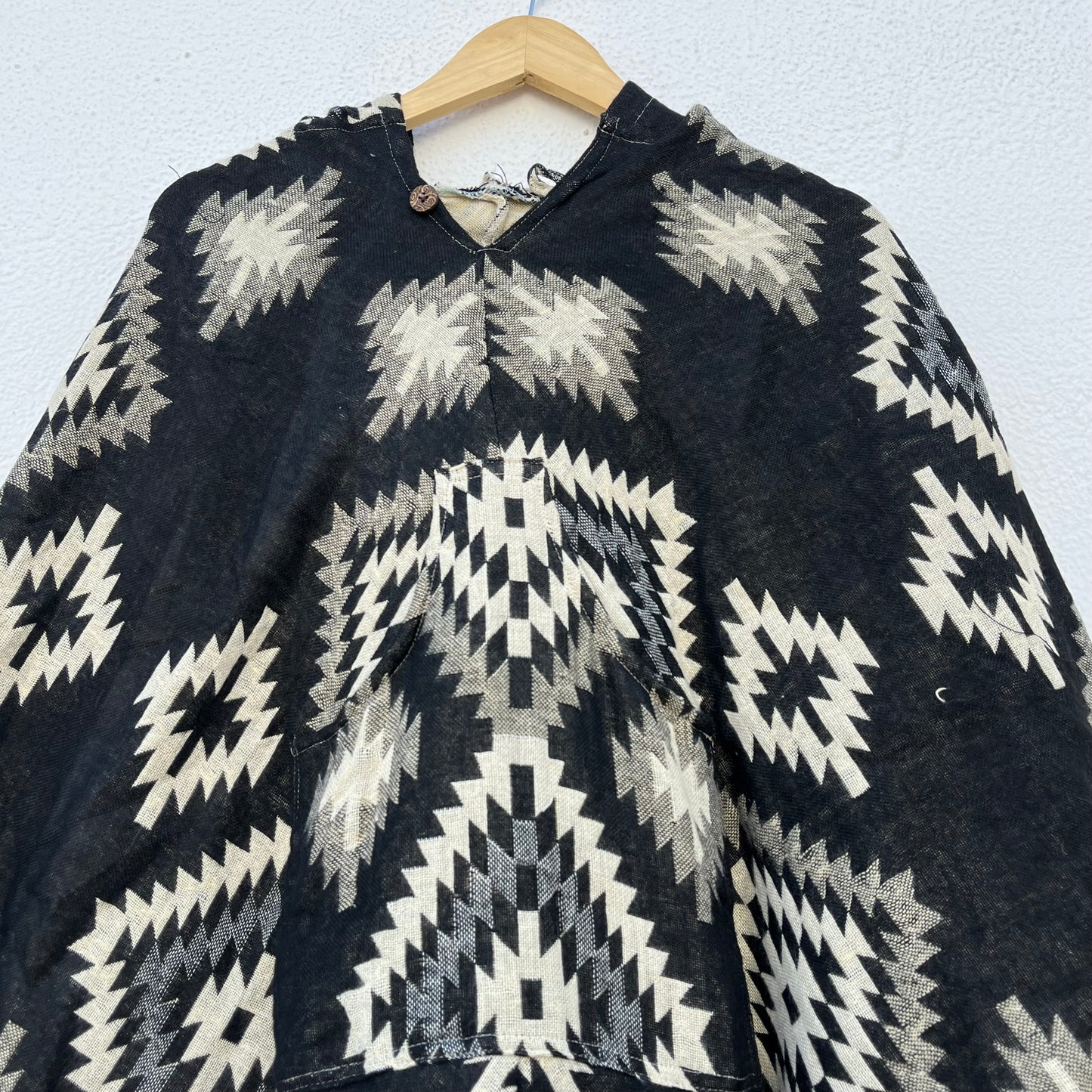 Pahadi Printed Poncho With Hood