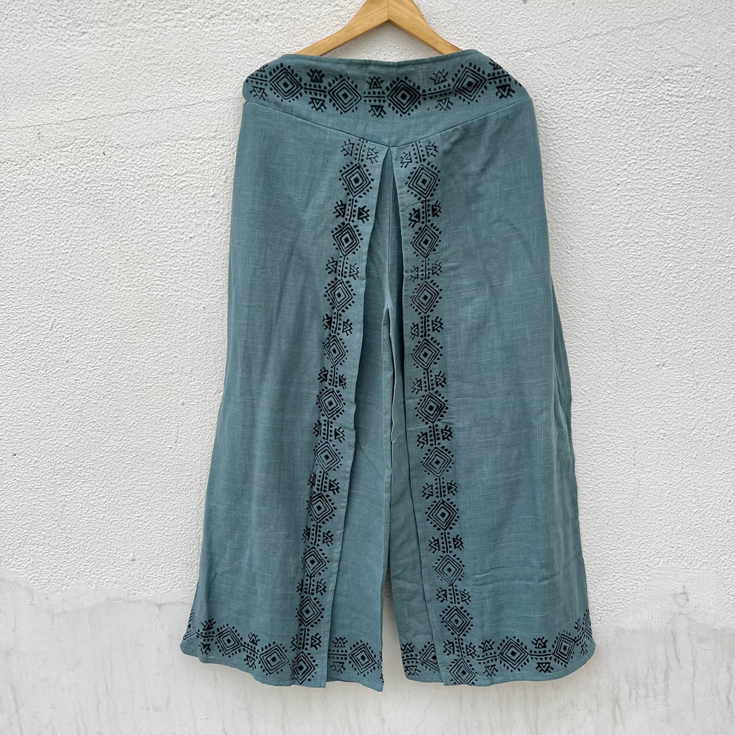 Mastani Cotton Pant- Teal Blue