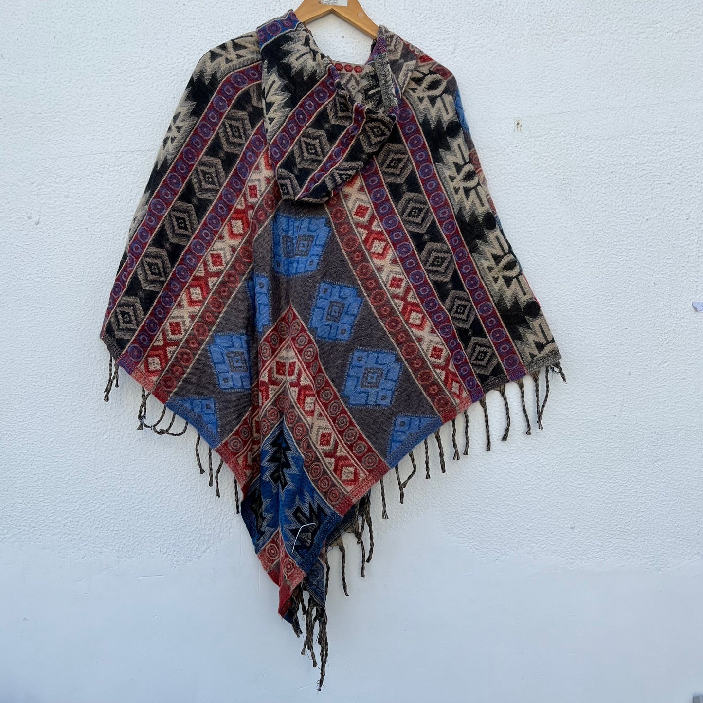 Pahadi Printed Poncho With Hood