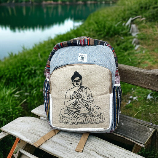 Hemp Backpack Buddha - Large