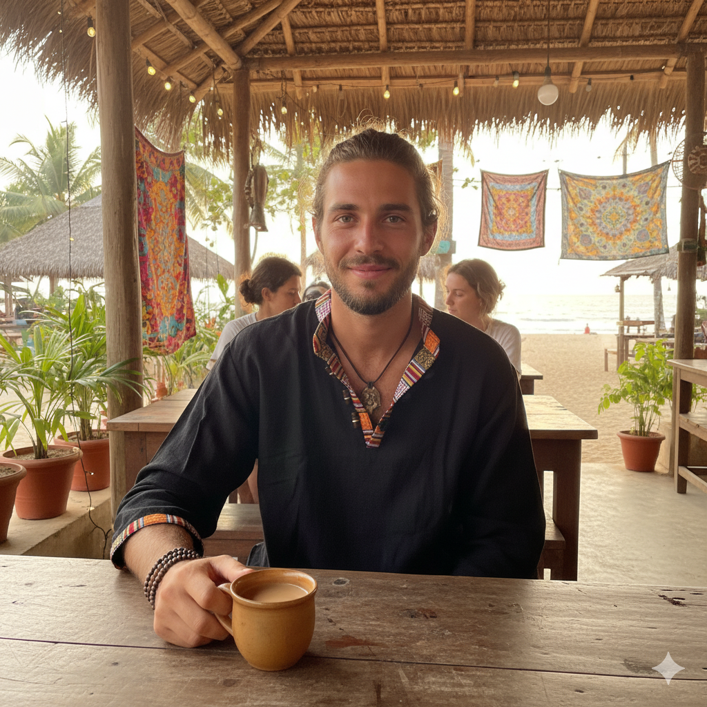 Nepali Kurta - Black