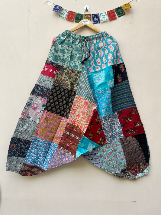 Patchwork Harem Pant