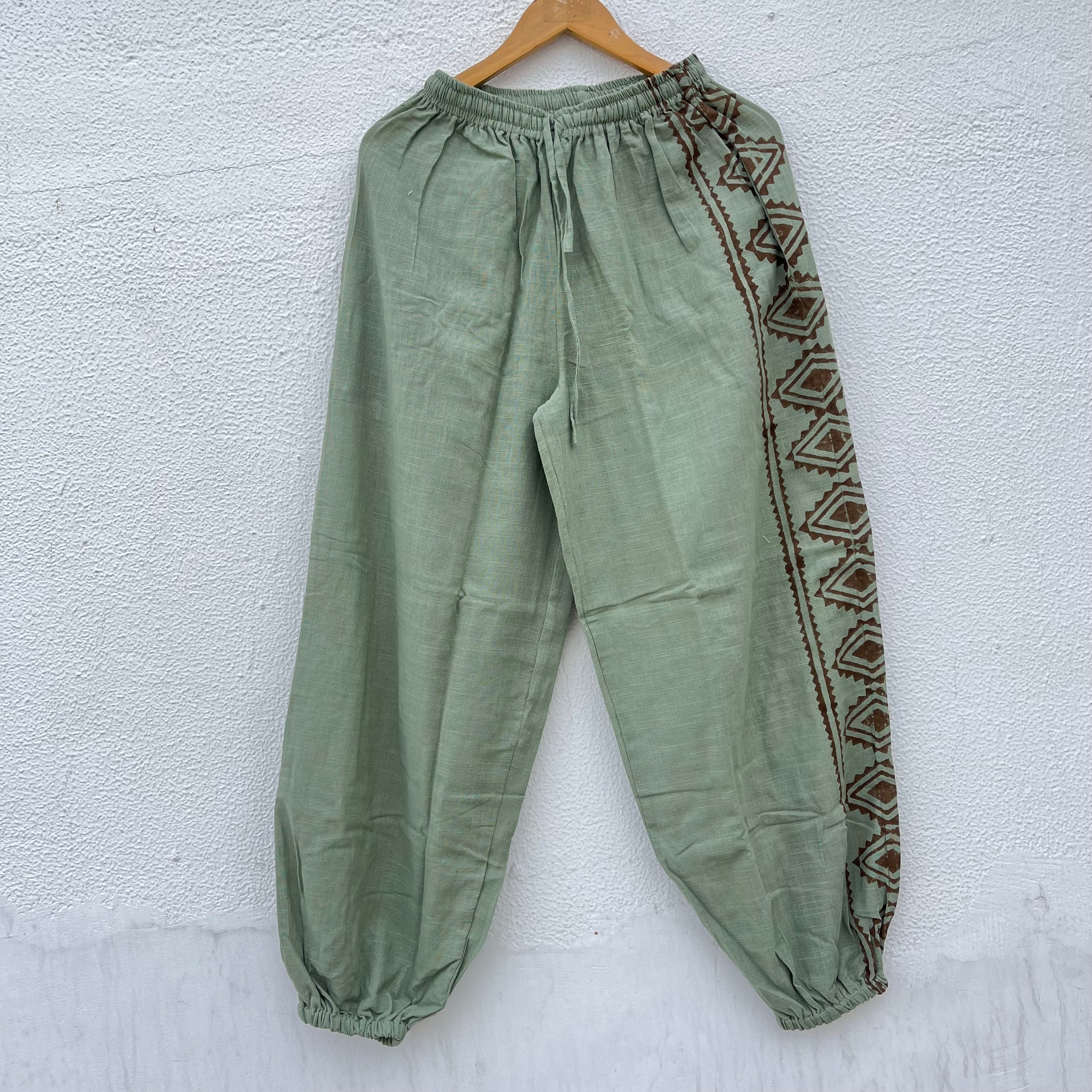 Moksha Cotton Pant- Sage Green