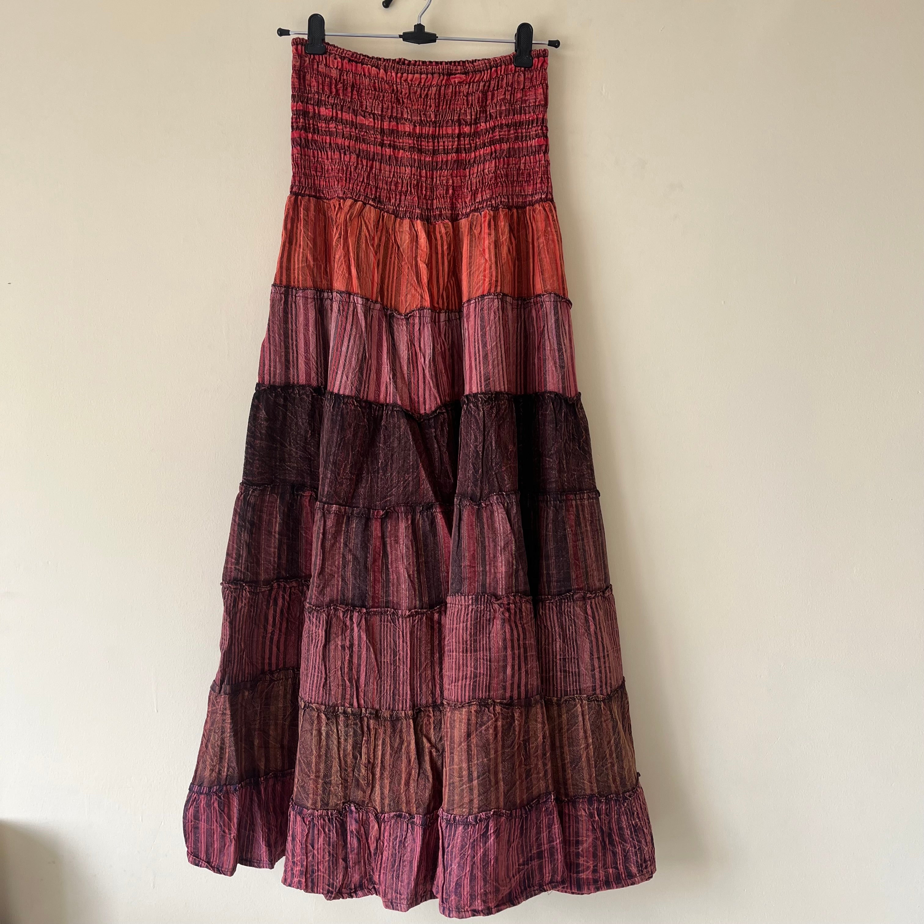 Boho Skirt - Sangria