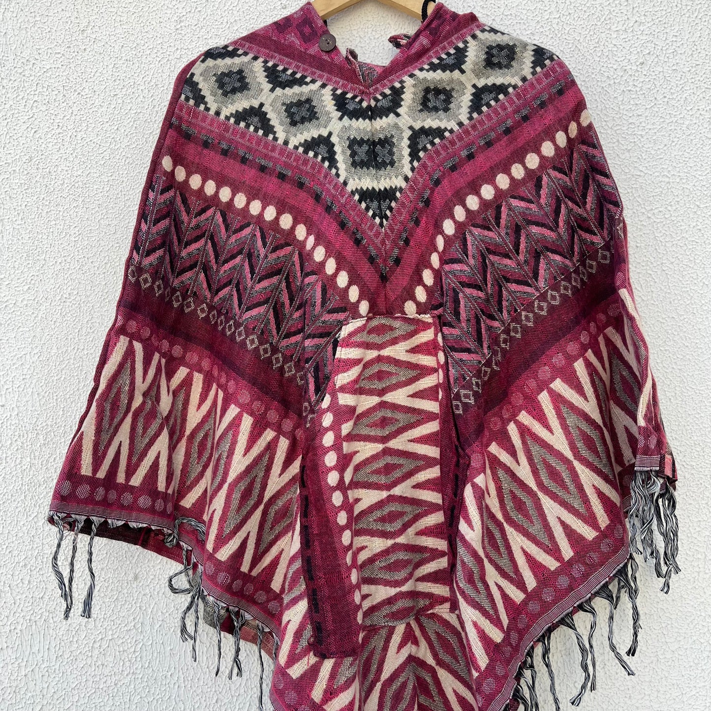 Pahadi Printed Poncho With Hood