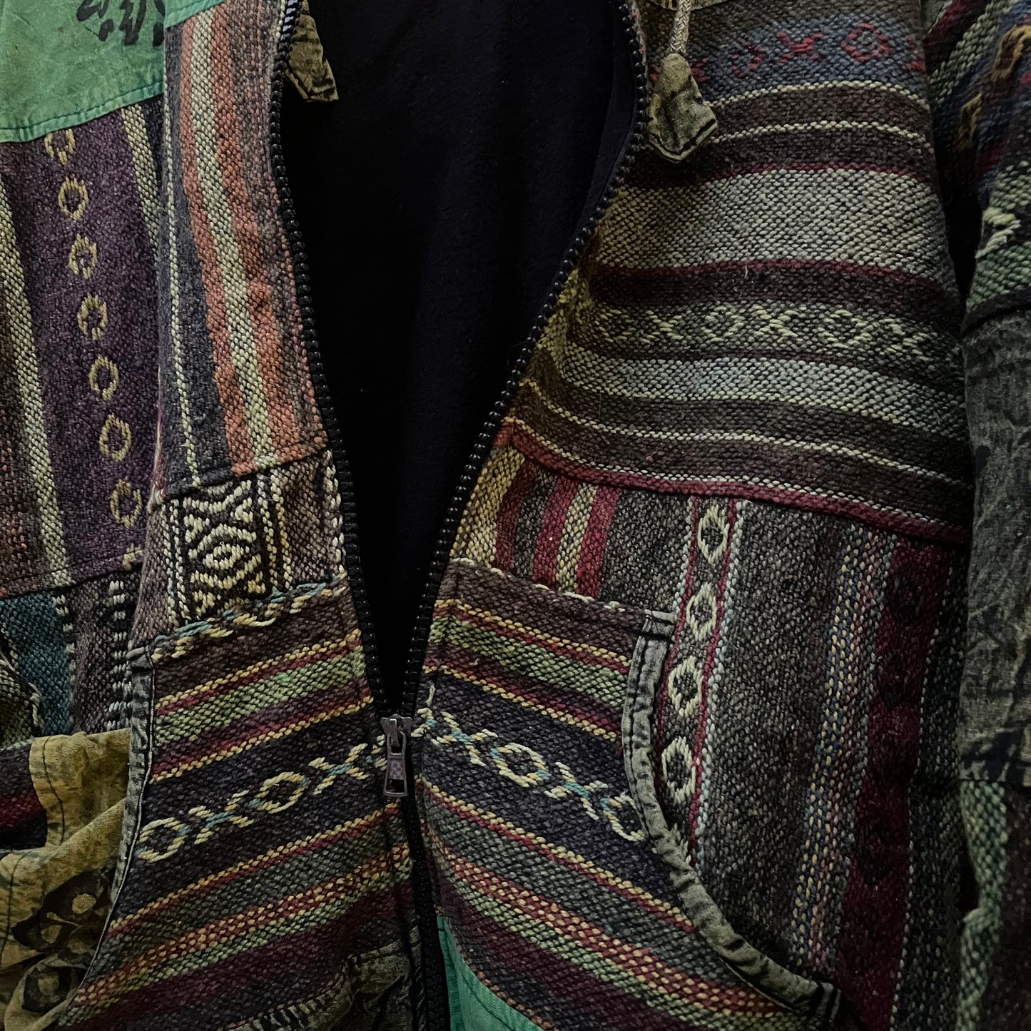 Pahadi Thread Jacket - Forest