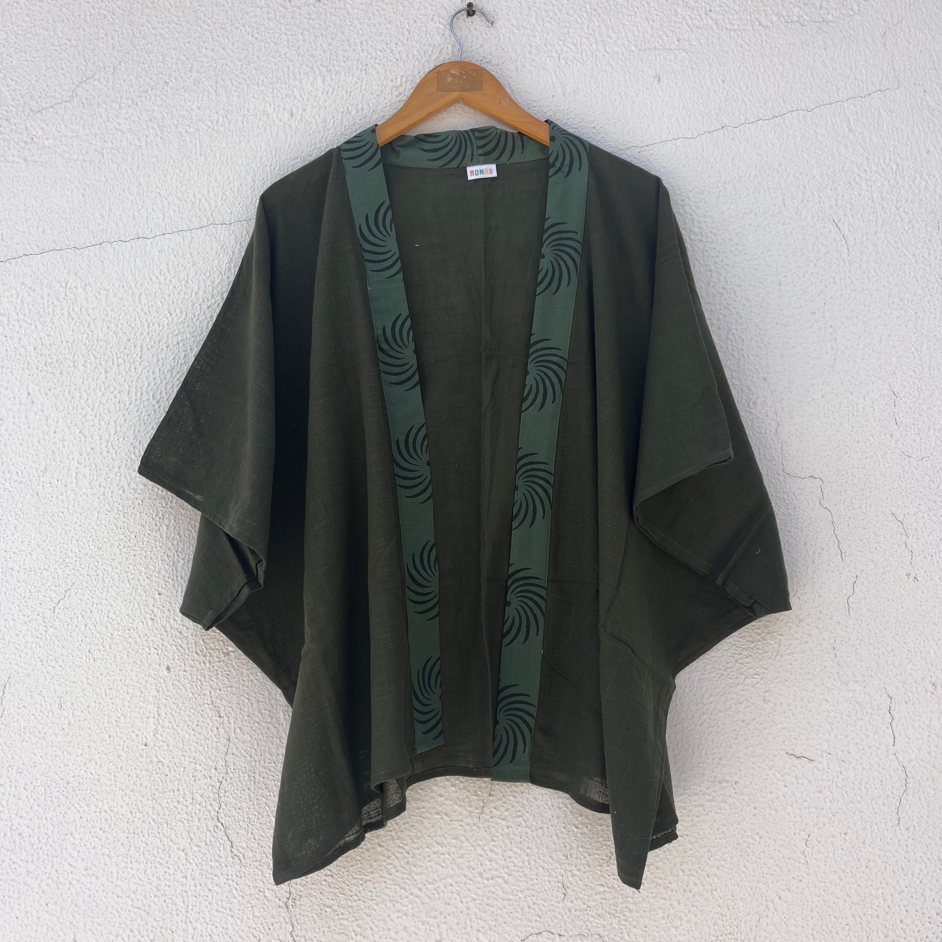 Arika Cotton Shrug- Forest