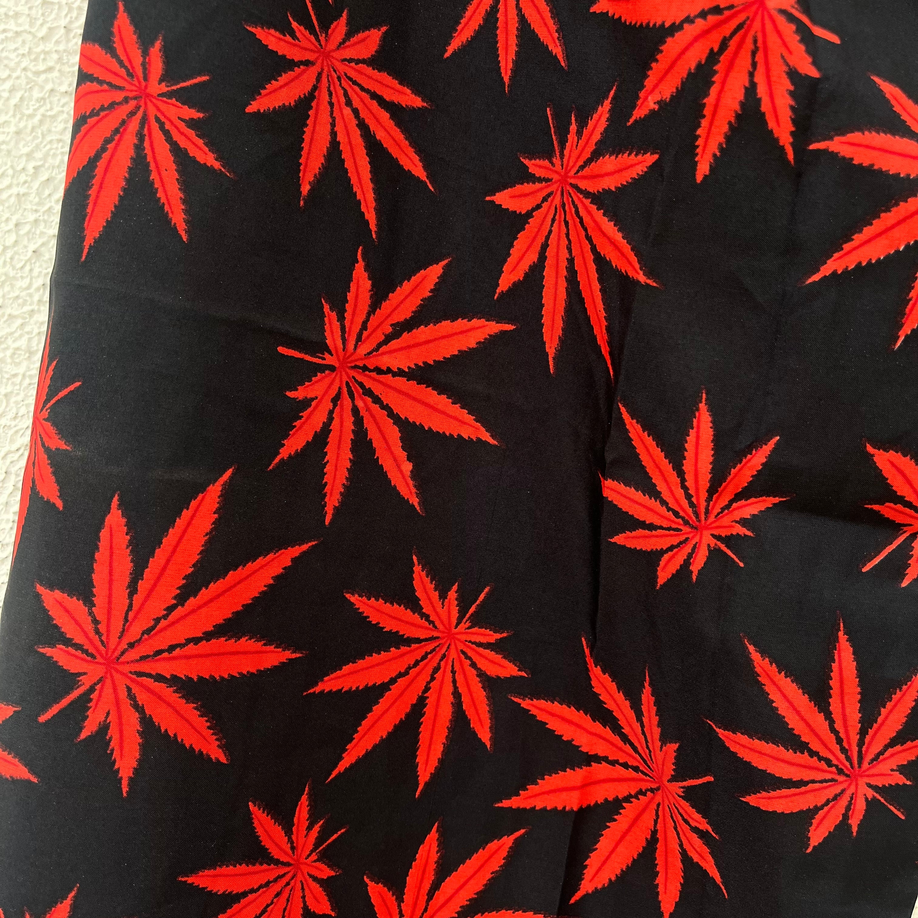 Hemp Leaf Pants - Red