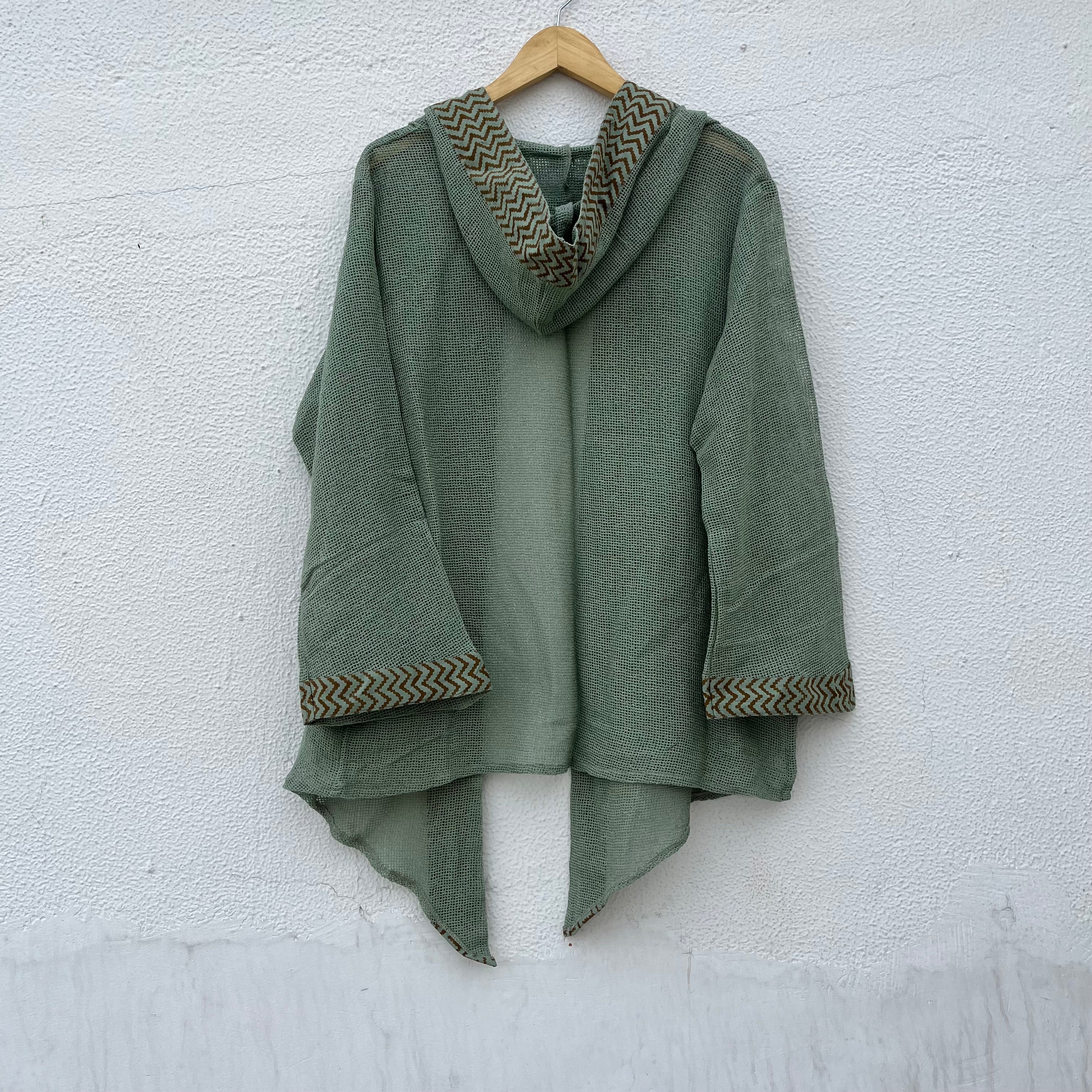 Kabira Cotton Shrug - Sage Green