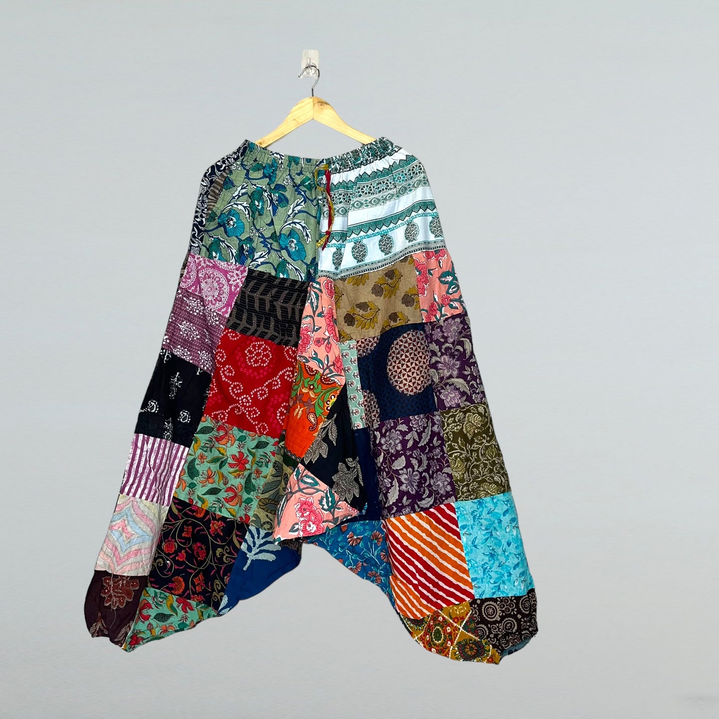 Patchwork Harem Pants