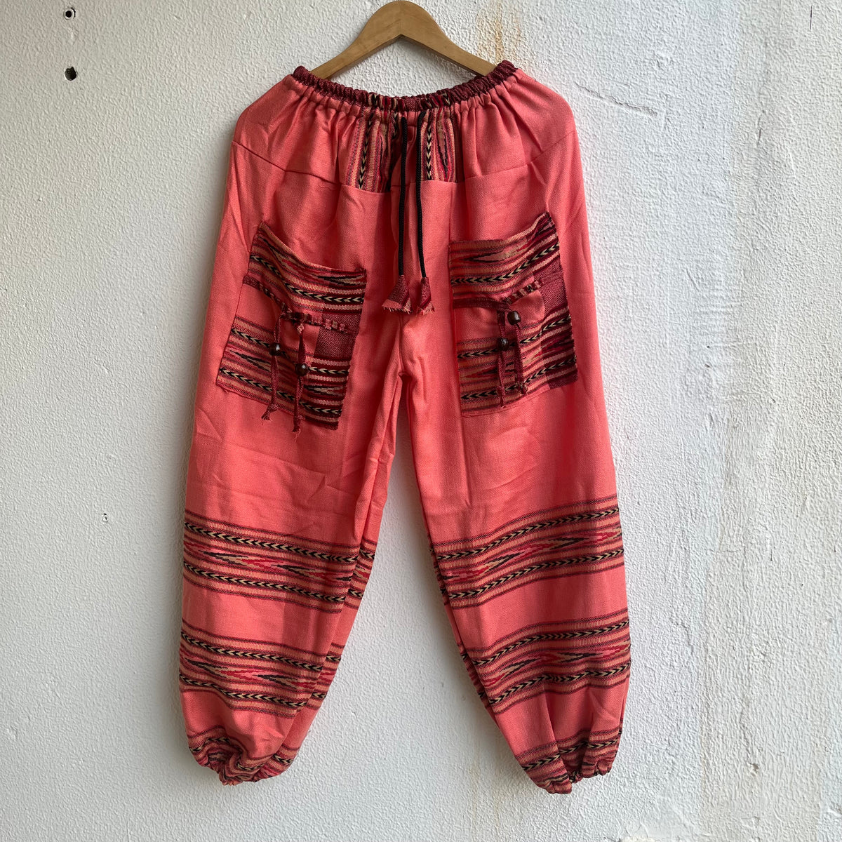 Woollen Kullu 3 Patti Pants- Peach