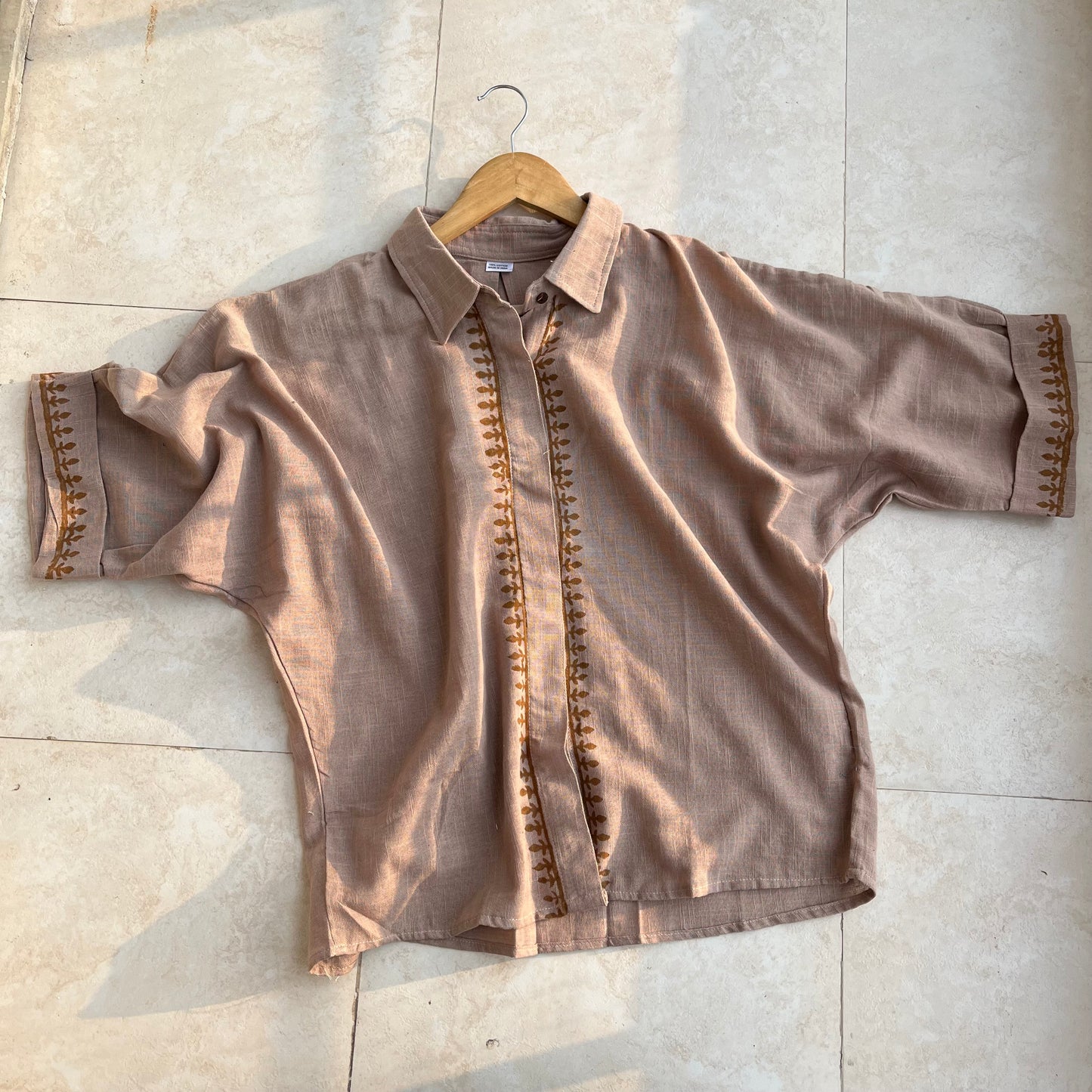 Rahgir Cotton Shirt - Light Sand