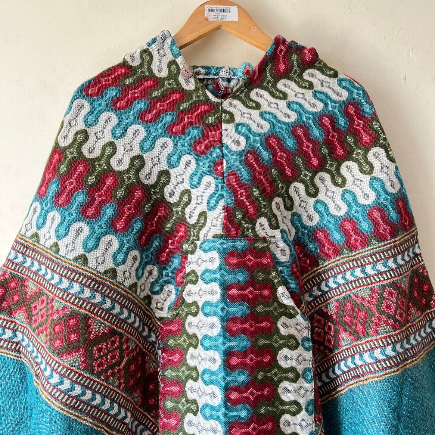 Pahadi Printed Poncho With Hood
