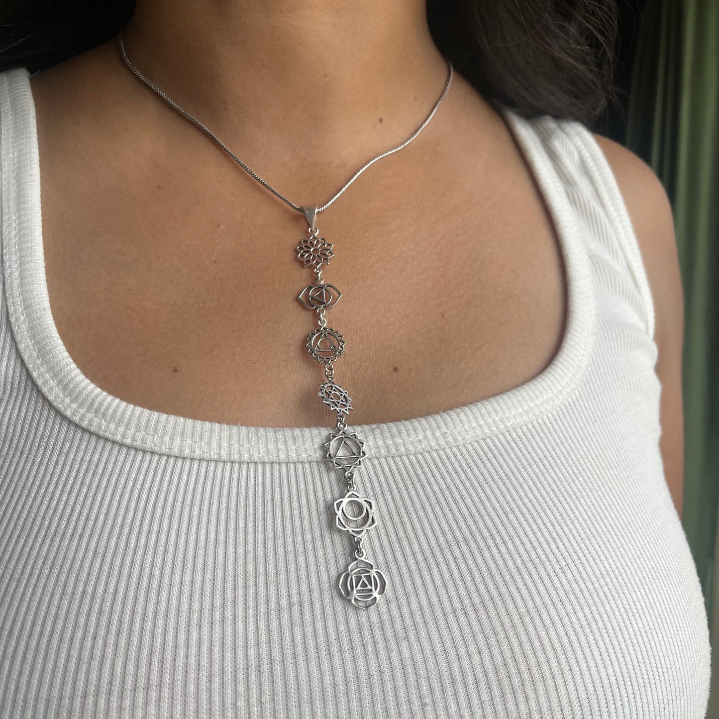 7 Chakra Pendant & Chain