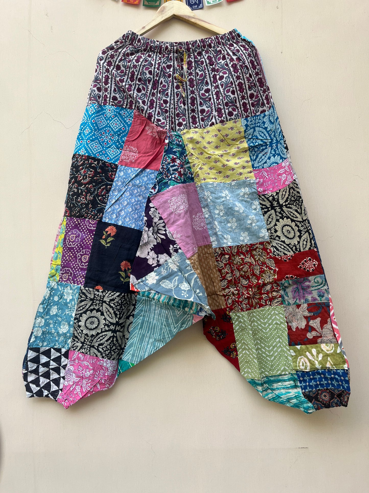 Patchwork Harem Pant