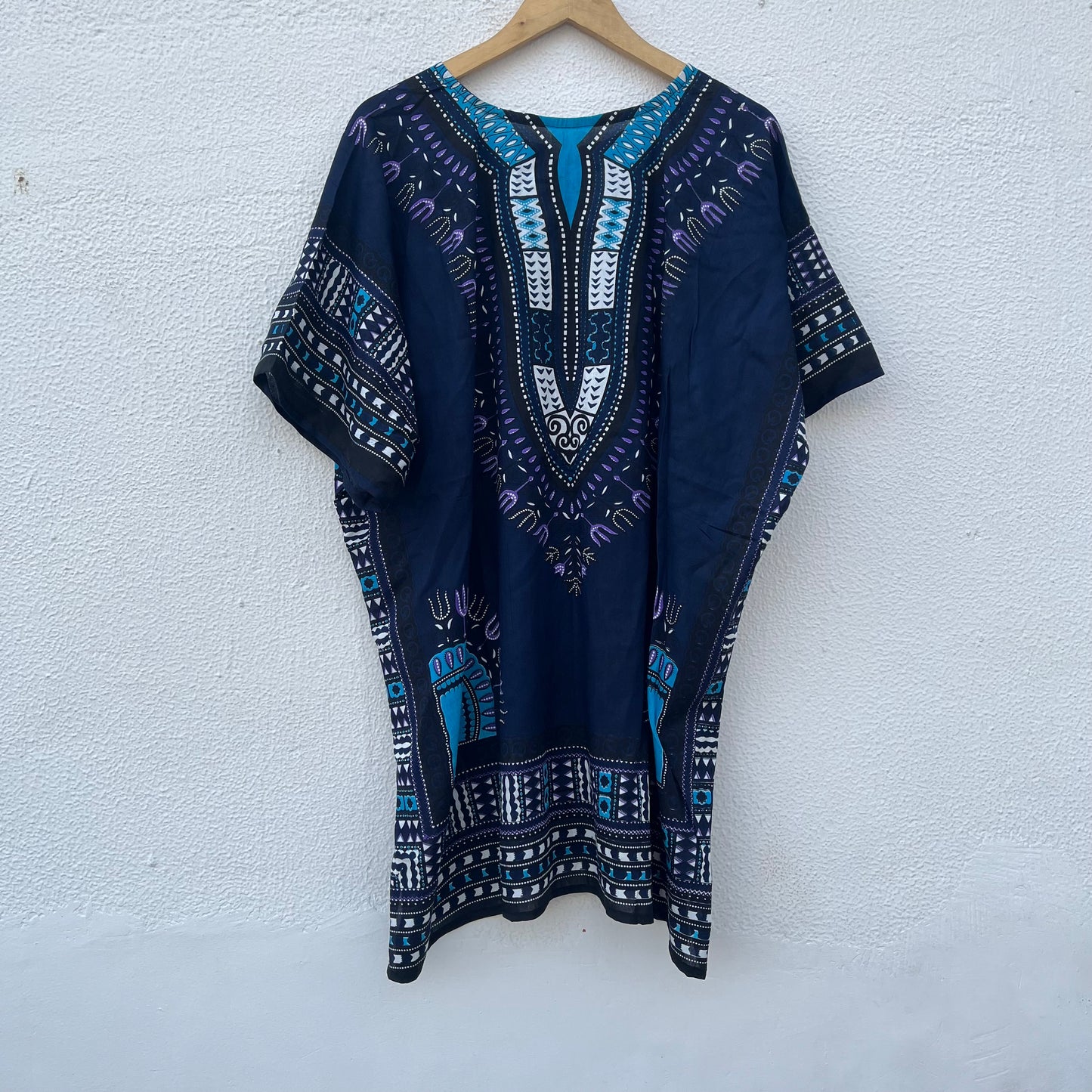 Dashiki Shirt - Navy Blue