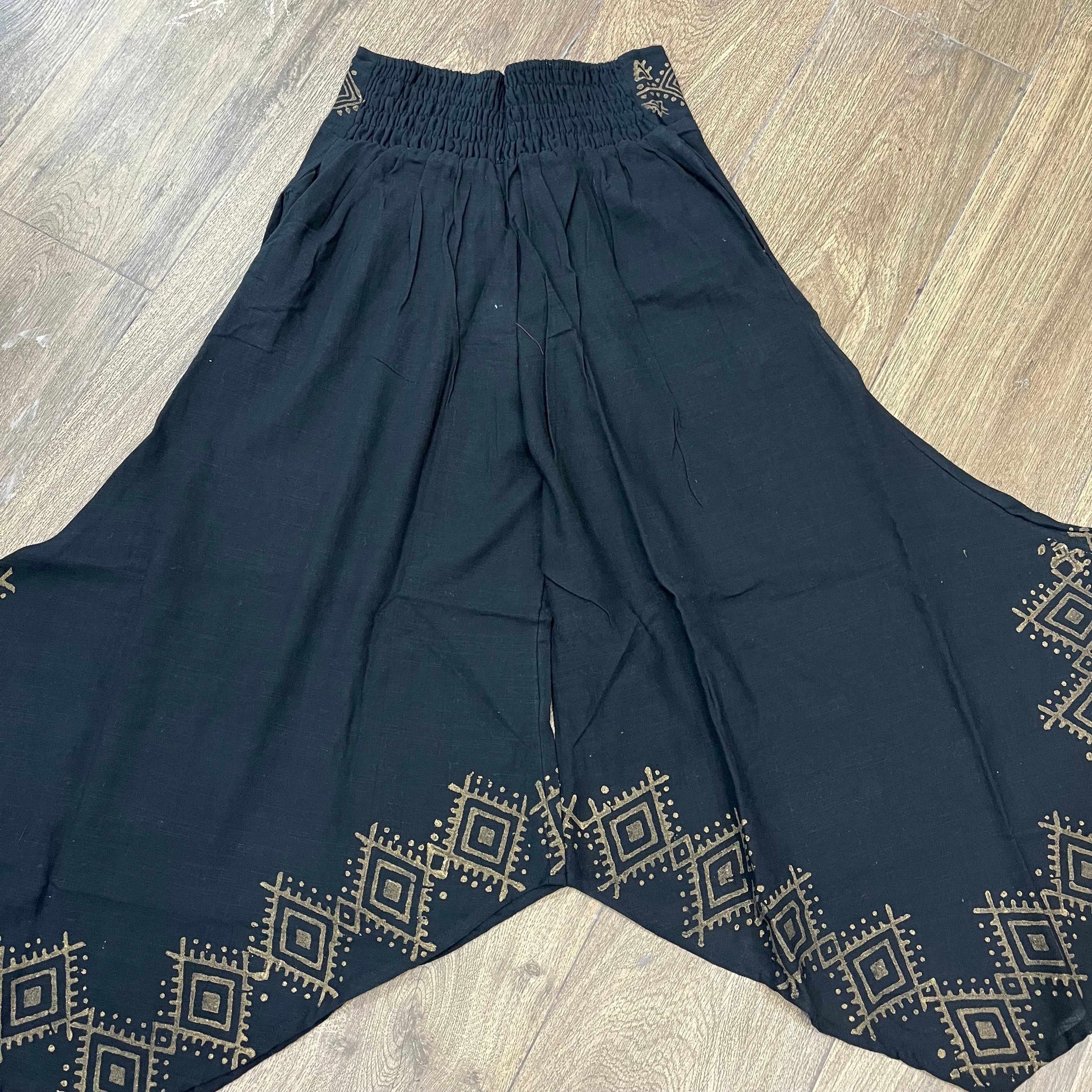 Radha Cotton Pants - Midnight Black