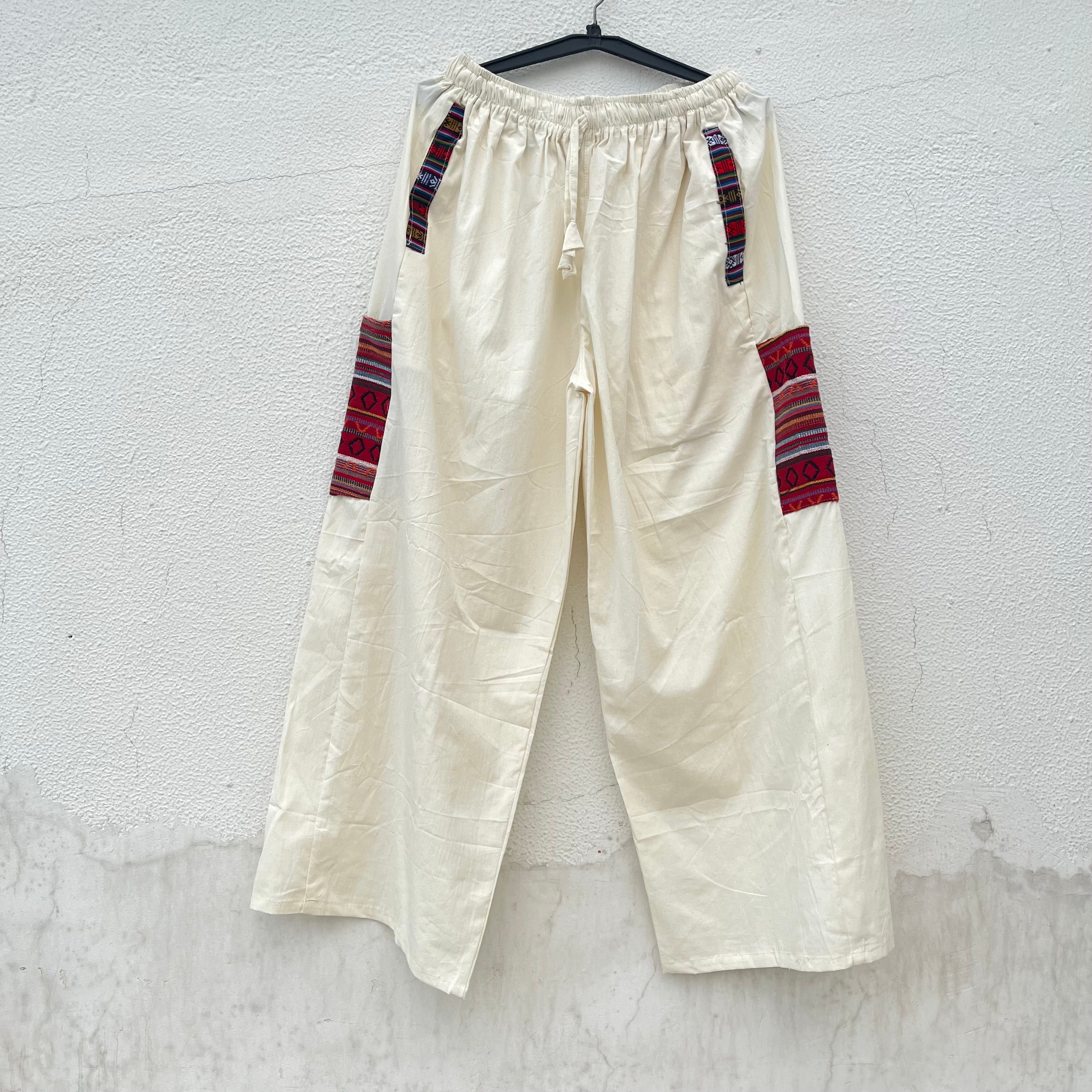 Pahadi Boho Pants - Cream