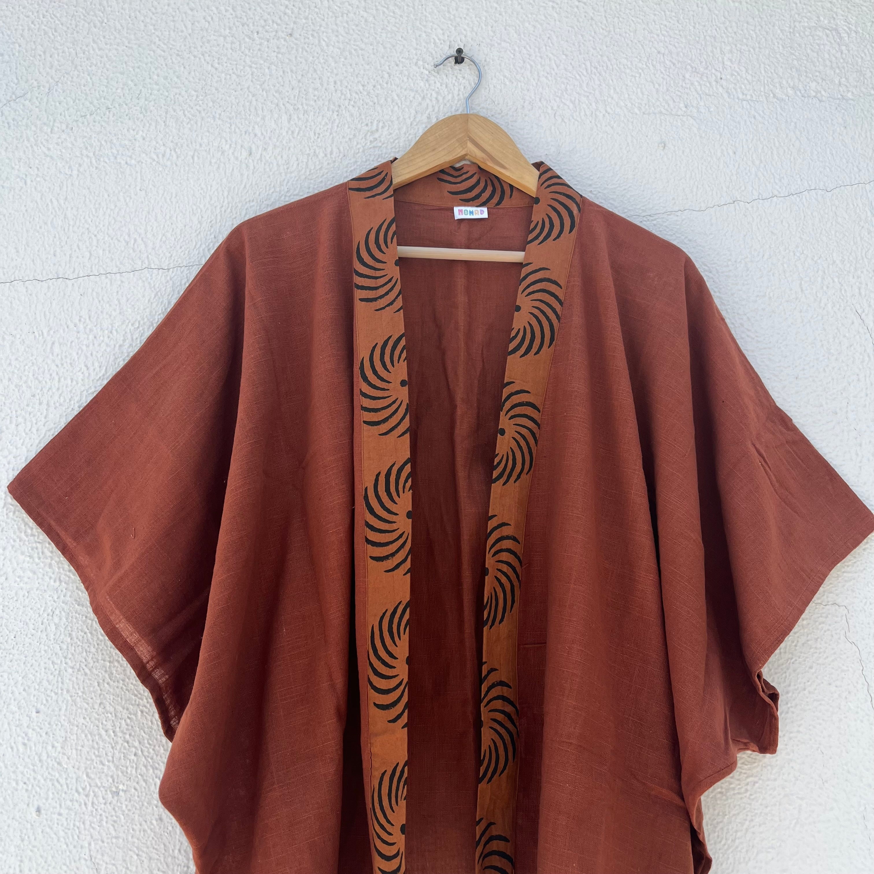 Arika Cotton Shrug- Rust Orange