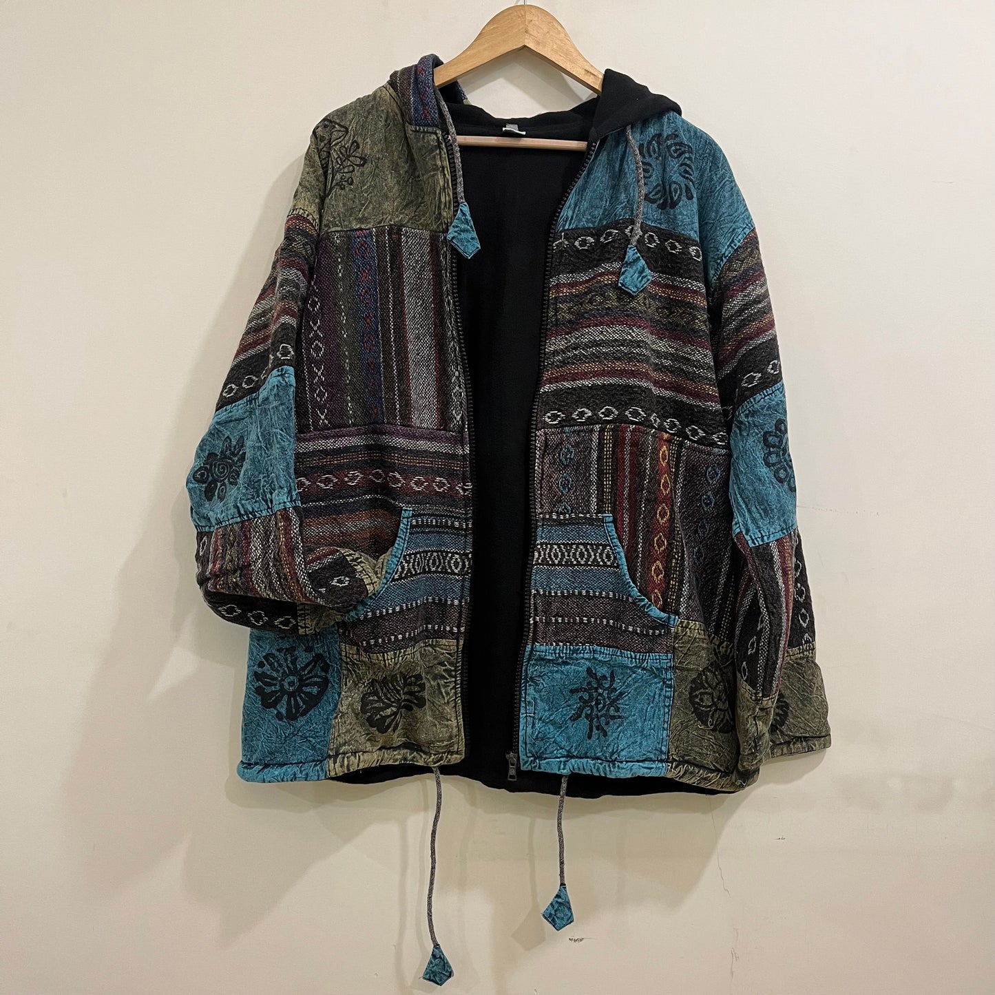 Pahadi Thread Jacket- Blues