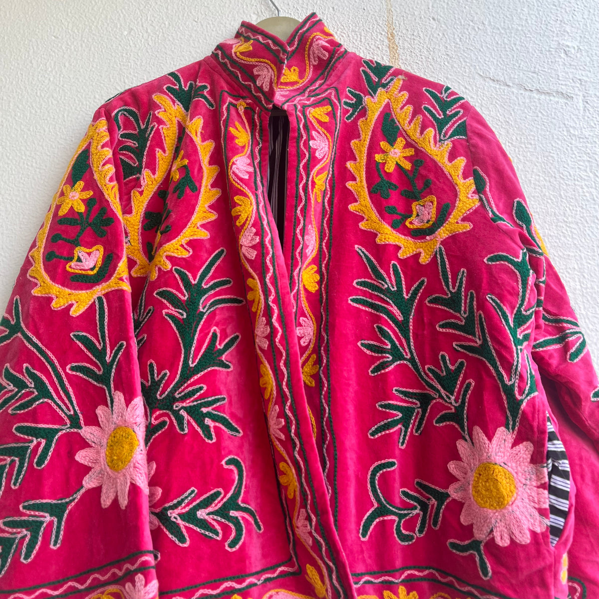 Jaipuri Thread Velvet Jacket