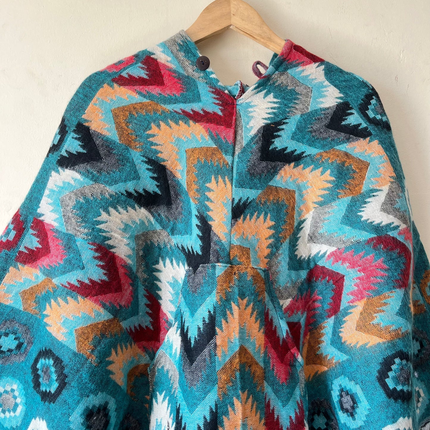 Pahadi Printed Poncho With Hood