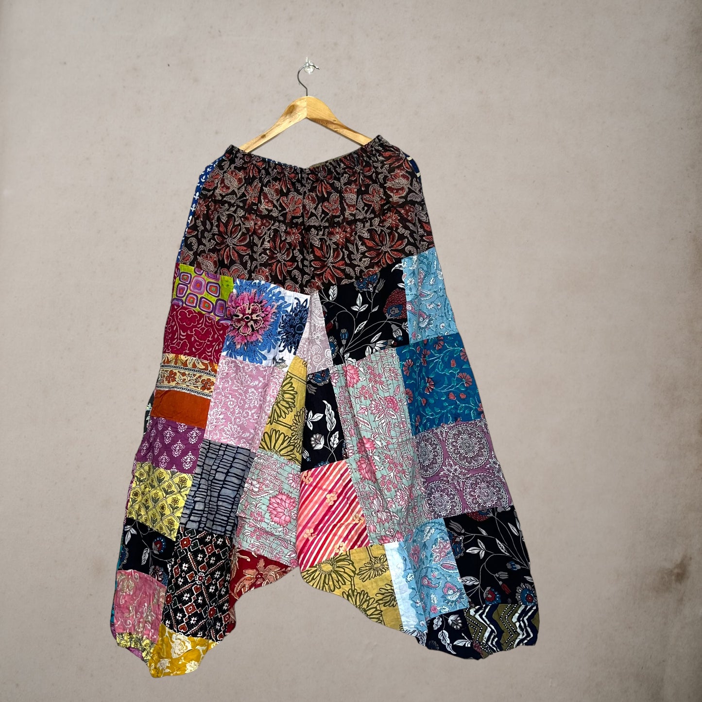 Patchwork Harem Pants