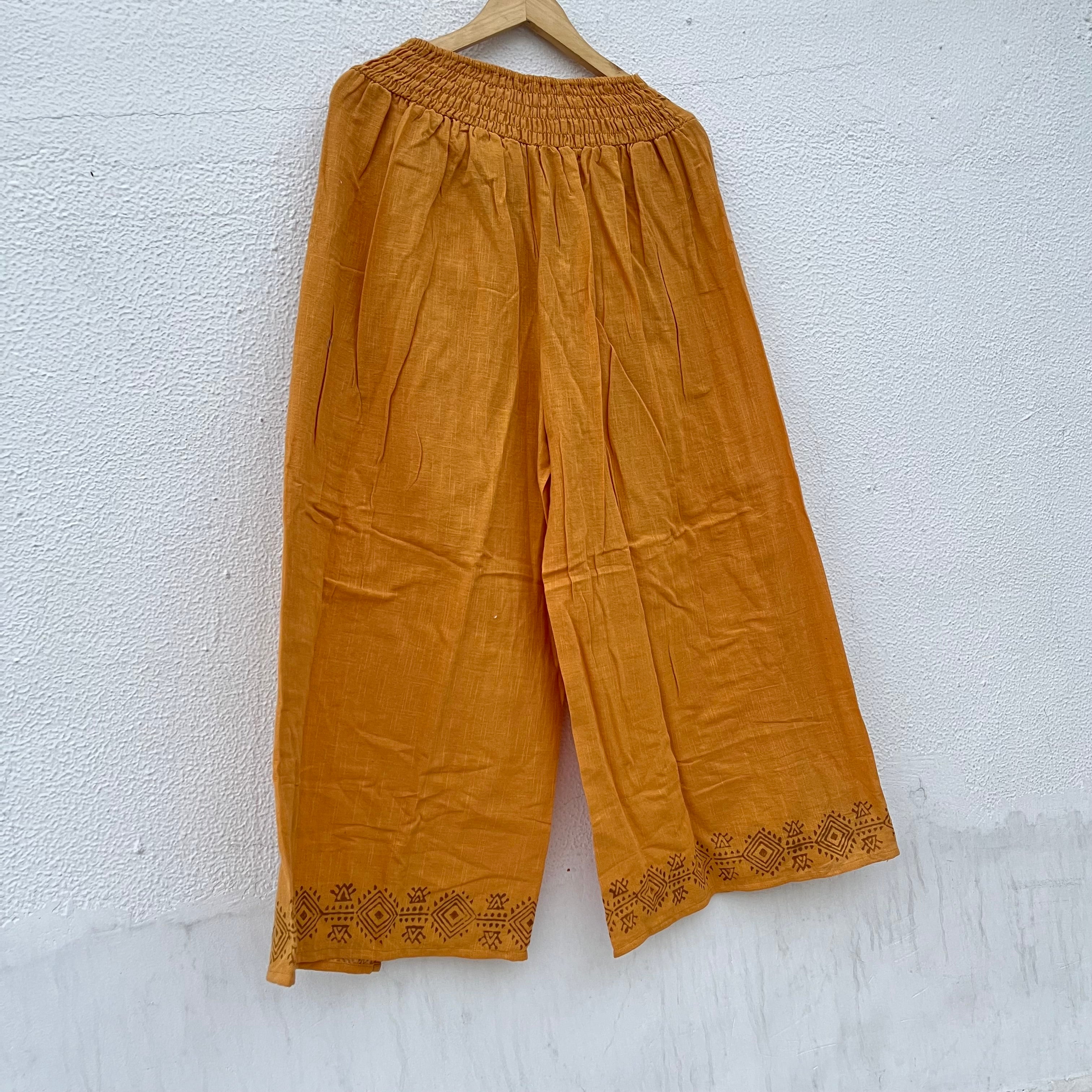 Mastani Cotton Pant- Mustard