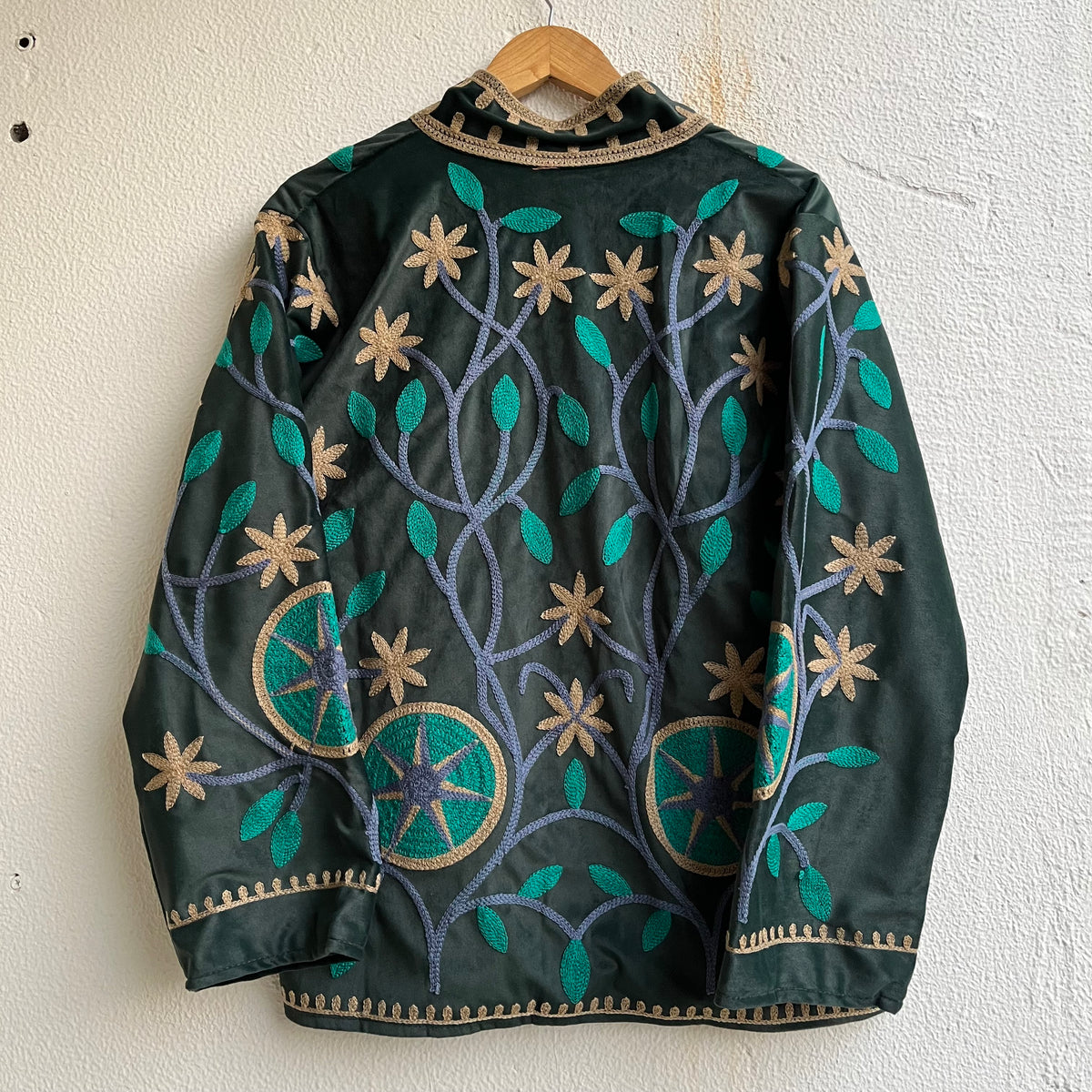 Jaipuri Thread Velvet Jacket