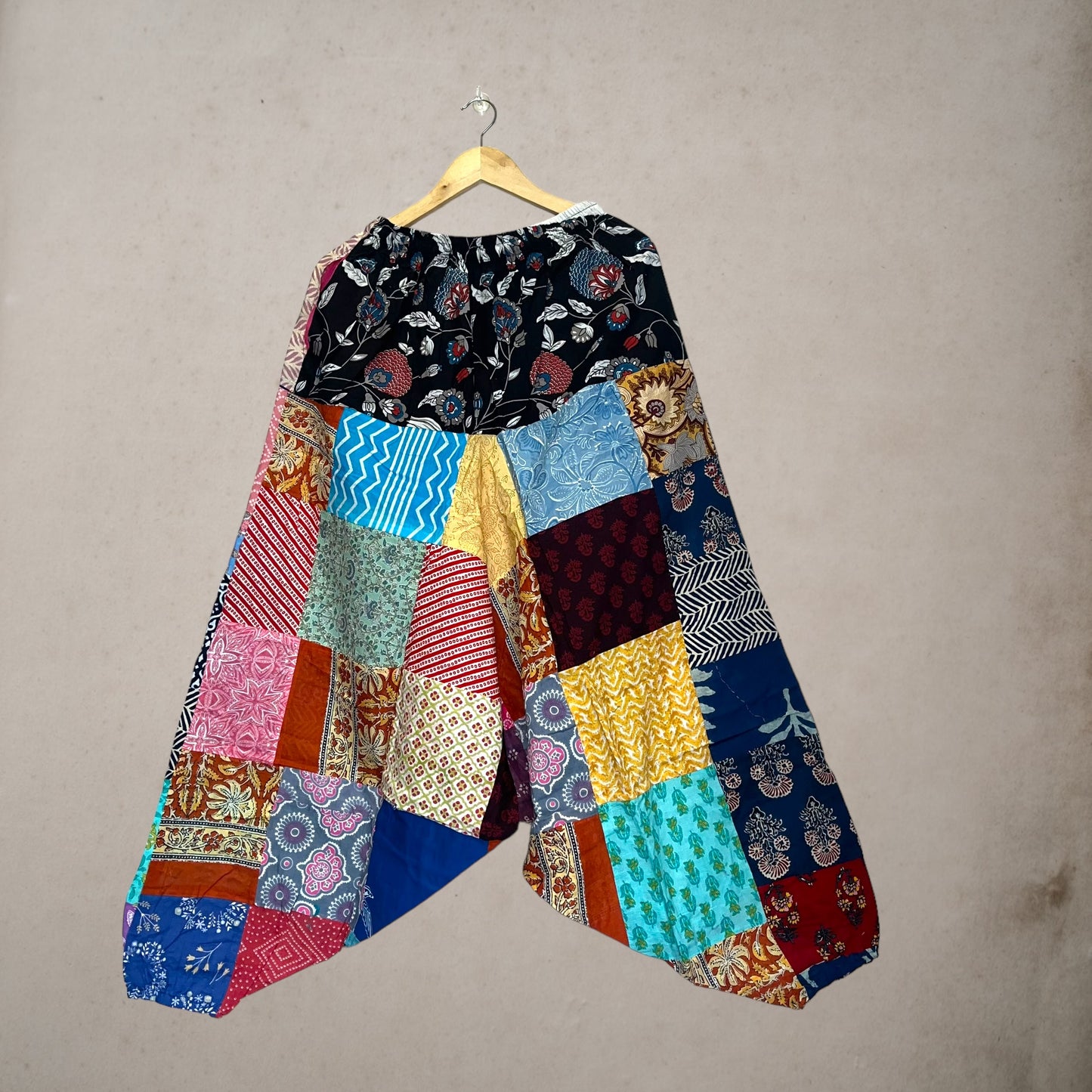 Patchwork Harem Pants