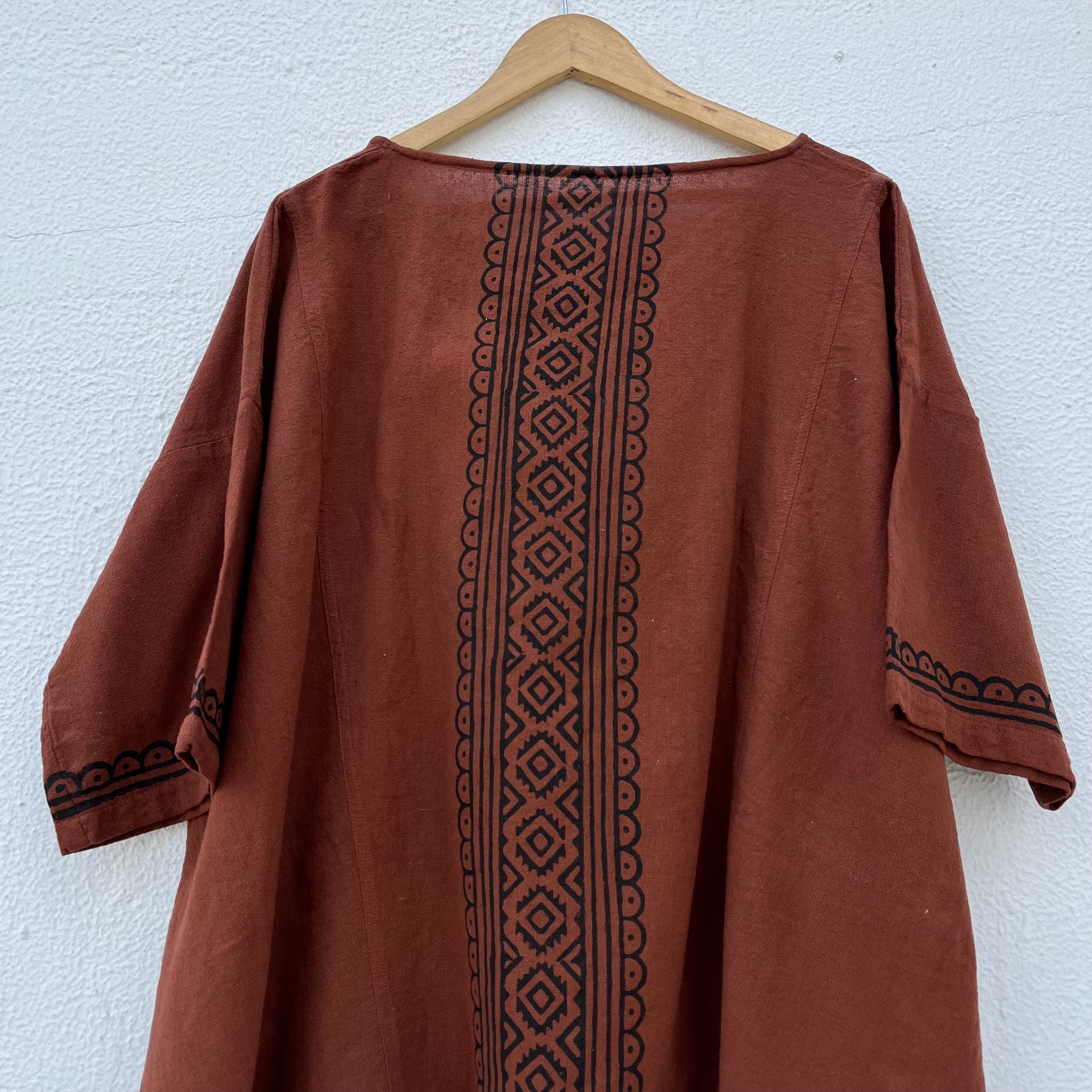 Bairan Cotton Top- Vintage Rust