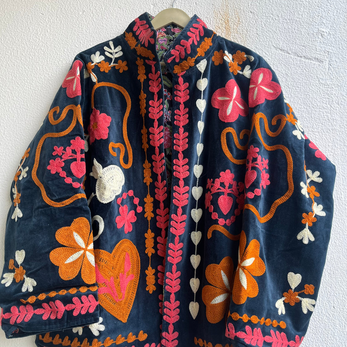 Jaipuri Thread Velvet Jacket