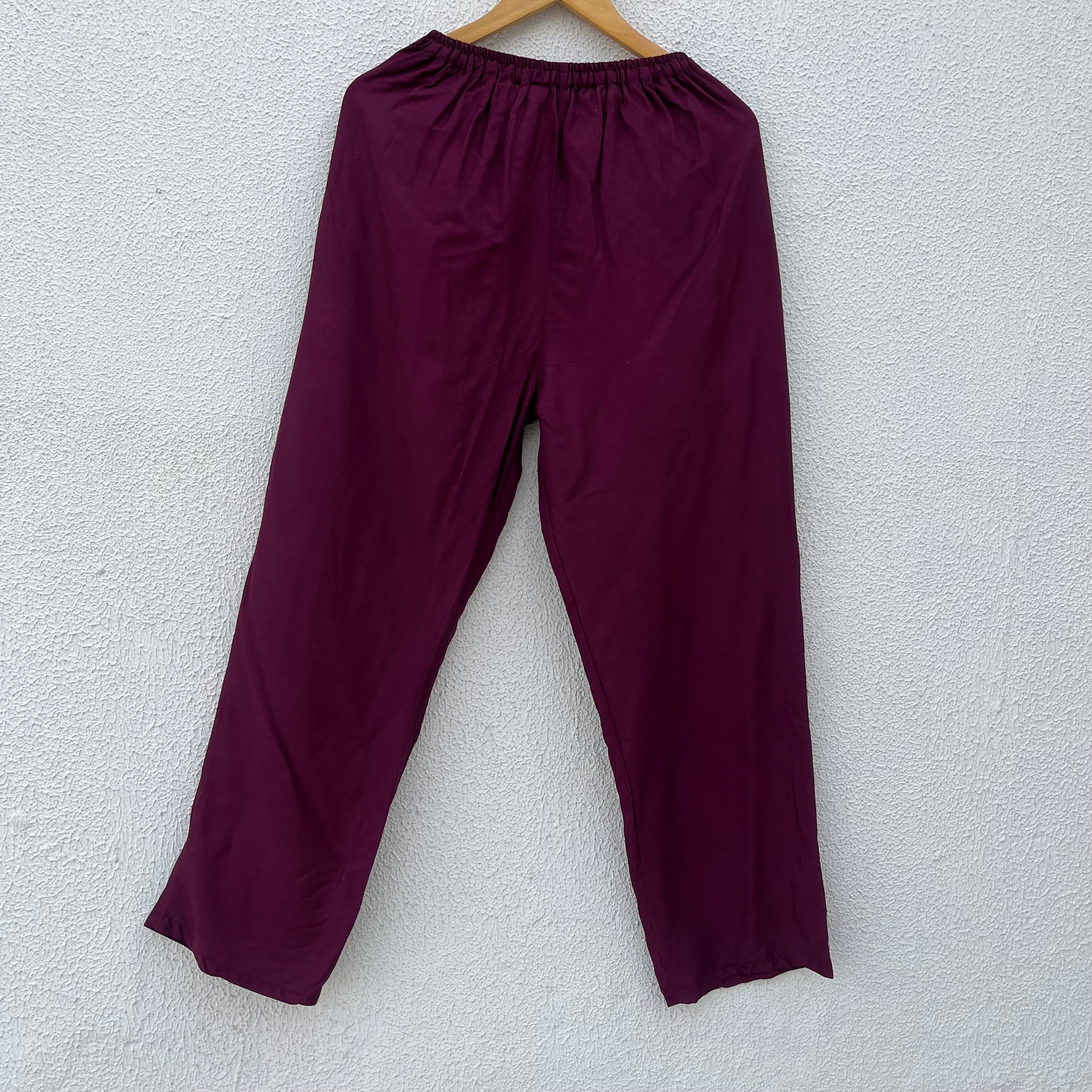 7 Chakra Pants - Wine (Multicolour)